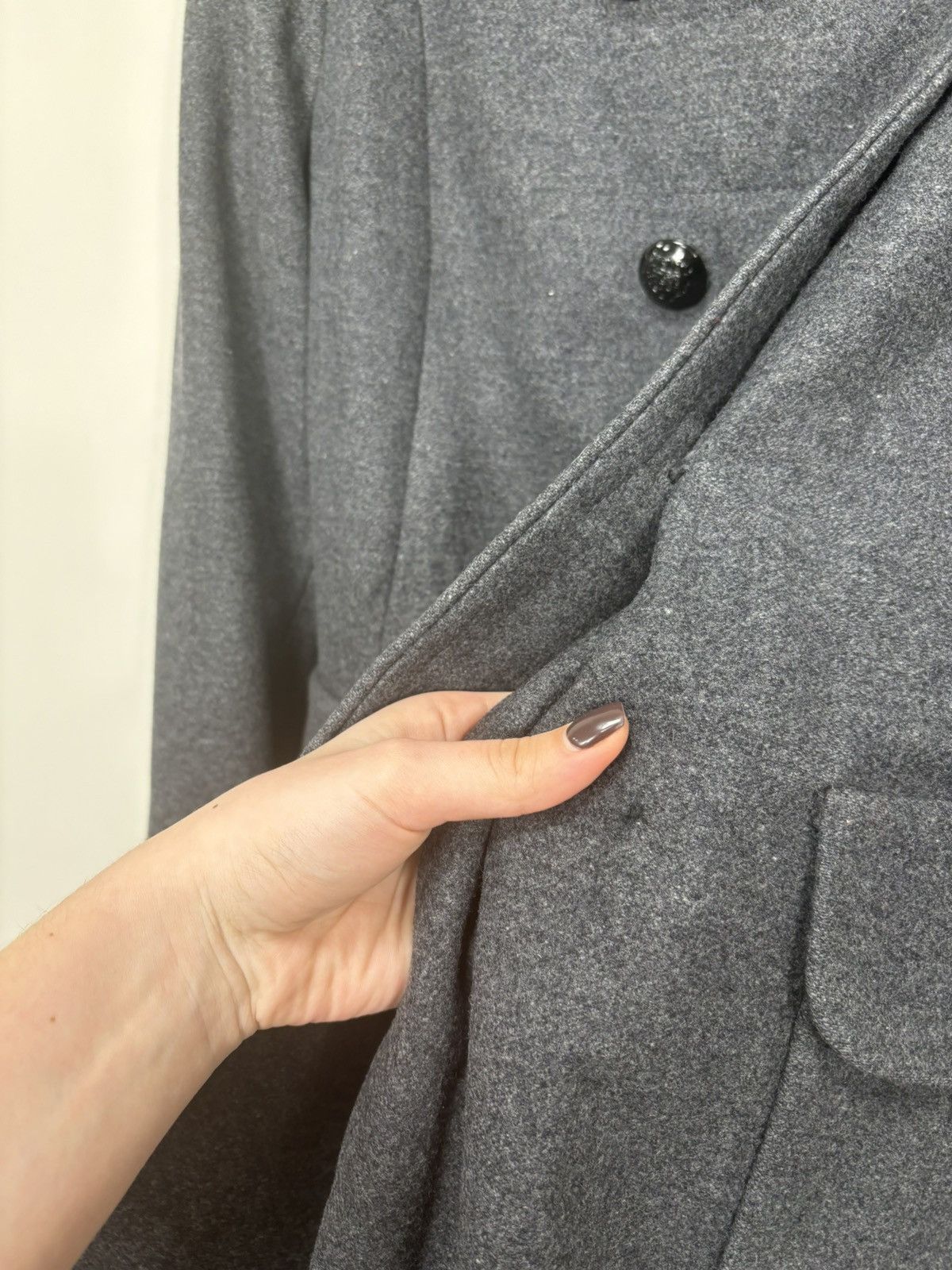Burberry Thomas Burberry Women’s Double Breasted Wool Cashmere Coat Size M / US 6-8 / IT 42-44 - 8 Thumbnail