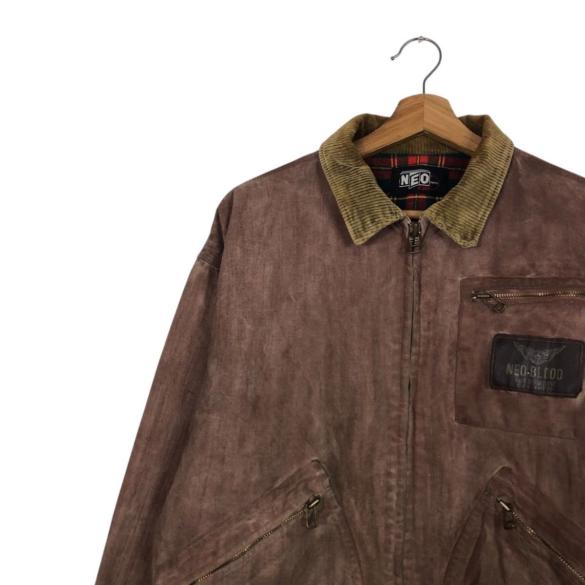 Japanese Brand 📌Vintage Leather Jacket Neo Blood Blanket Issey Miyake Size US M / EU 48-50 / 2 - 8 Thumbnail