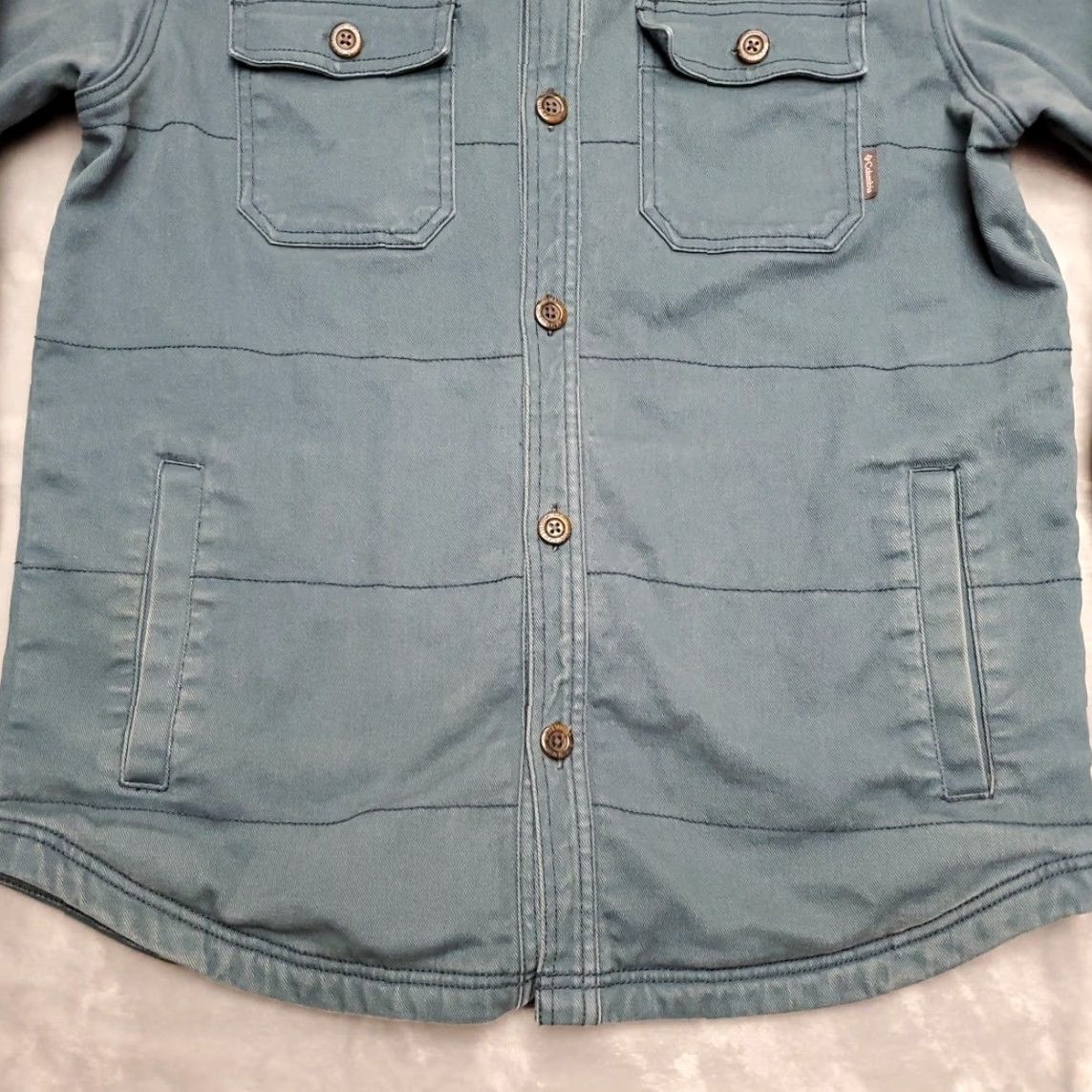 Vintage VINTAGE Big Sky Brewing Shirt Jacket Mens M Green Fleece Lined Heavyweight Twill Shacket Size US M / EU 48-50 / 2 - 2 Thumbnail