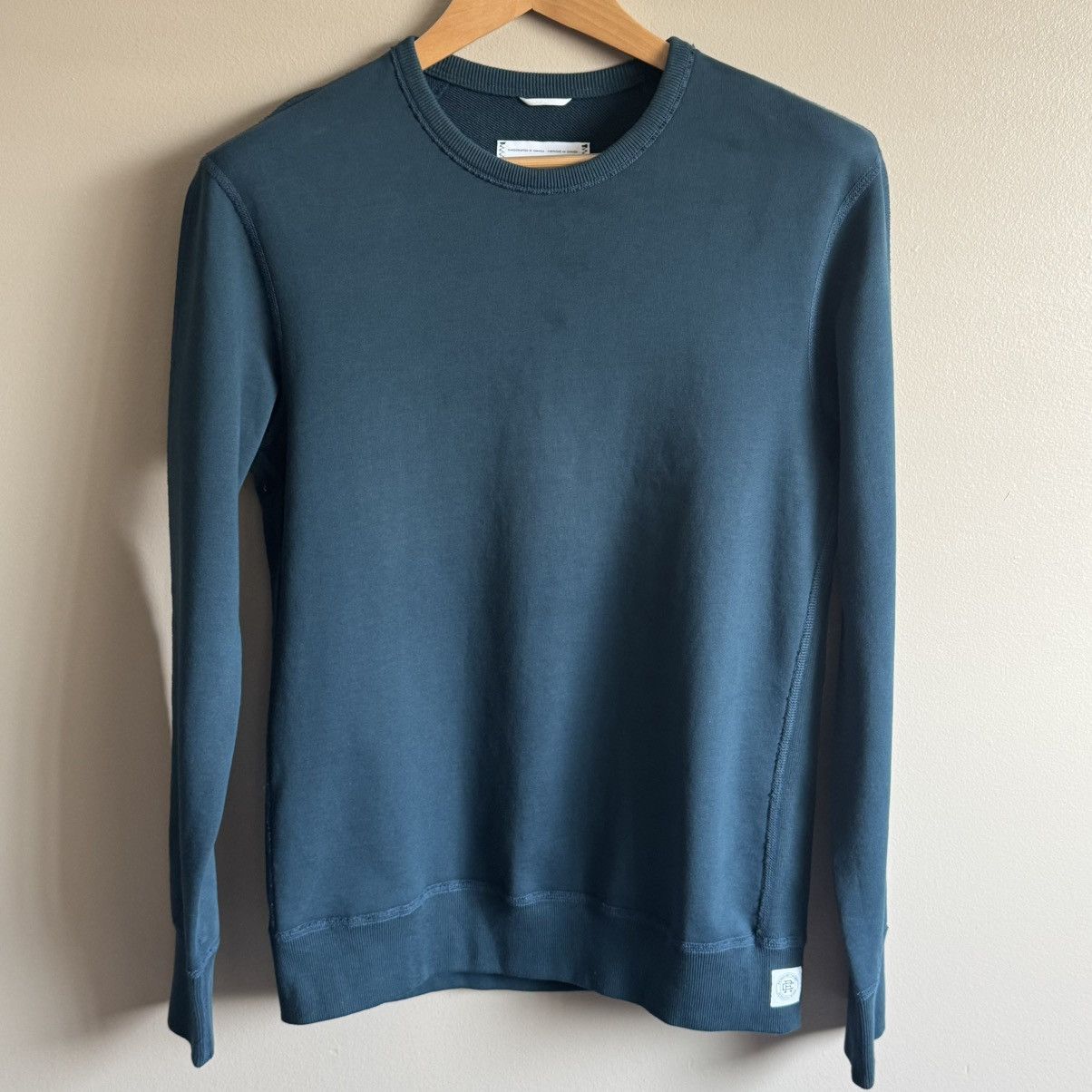 Reigning Champ Reigning Champ Midweight Terry Slim Crewneck - Storm - (S) Size US S / EU 44-46 / 1 - 1 Thumbnail