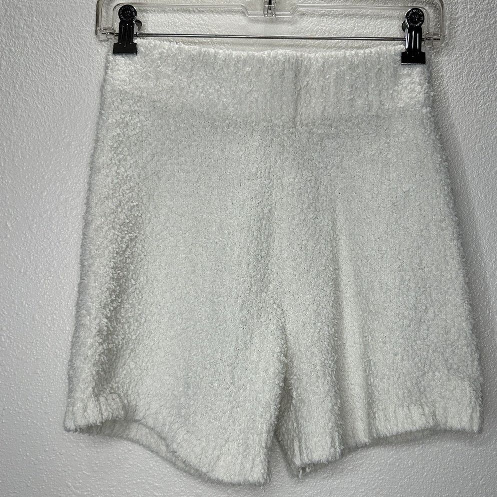 SKIMS Skims Ivory Cream Cozy Knit Stretch Terrycloth Shorts S / M Size 27" / US 4 / IT 40 - 2 Thumbnail
