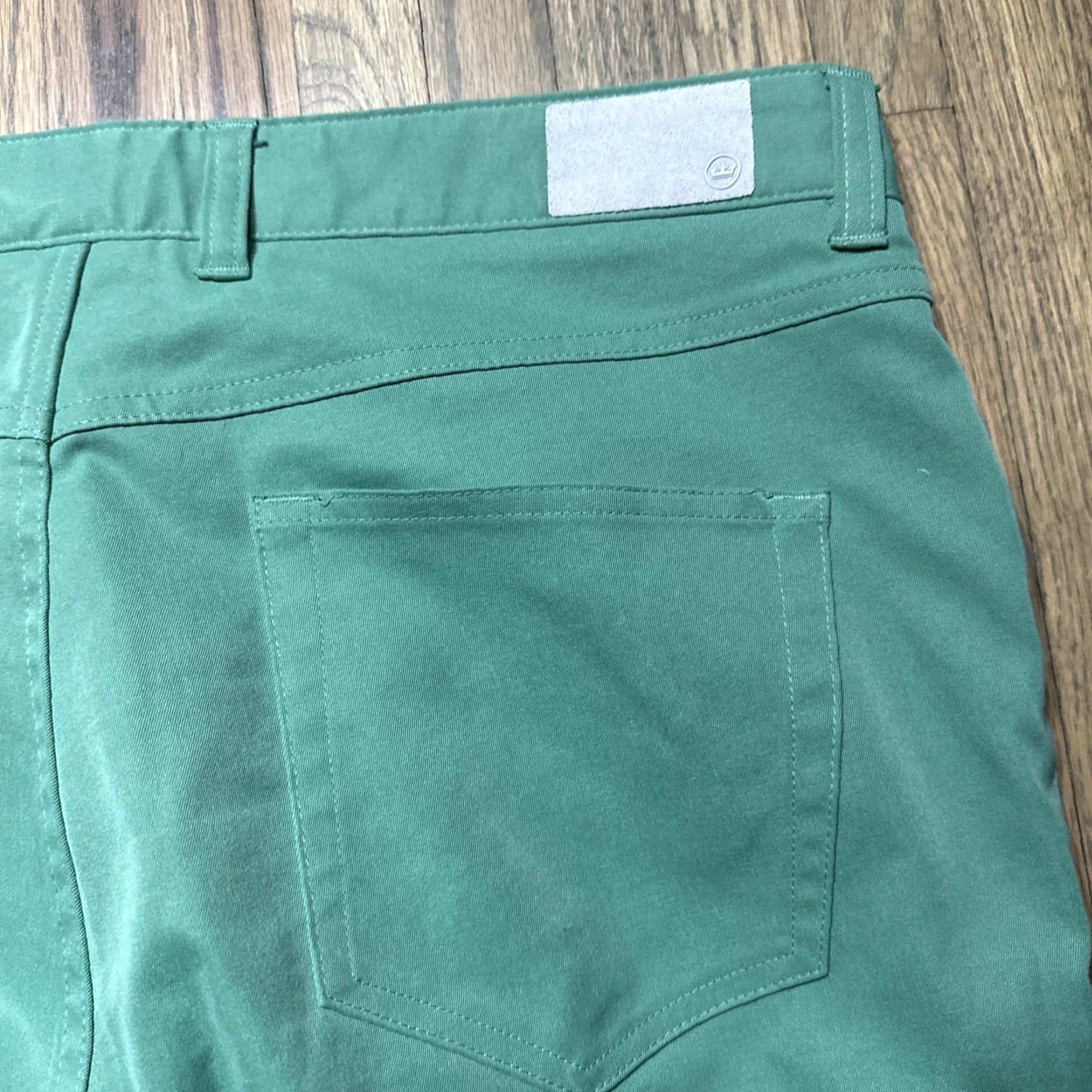 Peter Millar Peter Millar Crown Sport Pants Men 34x29 Green 5-Pocket Chino Straight Fit Euro: MF20EB66FB EUC Size US 34 / EU 50 - 3 Thumbnail
