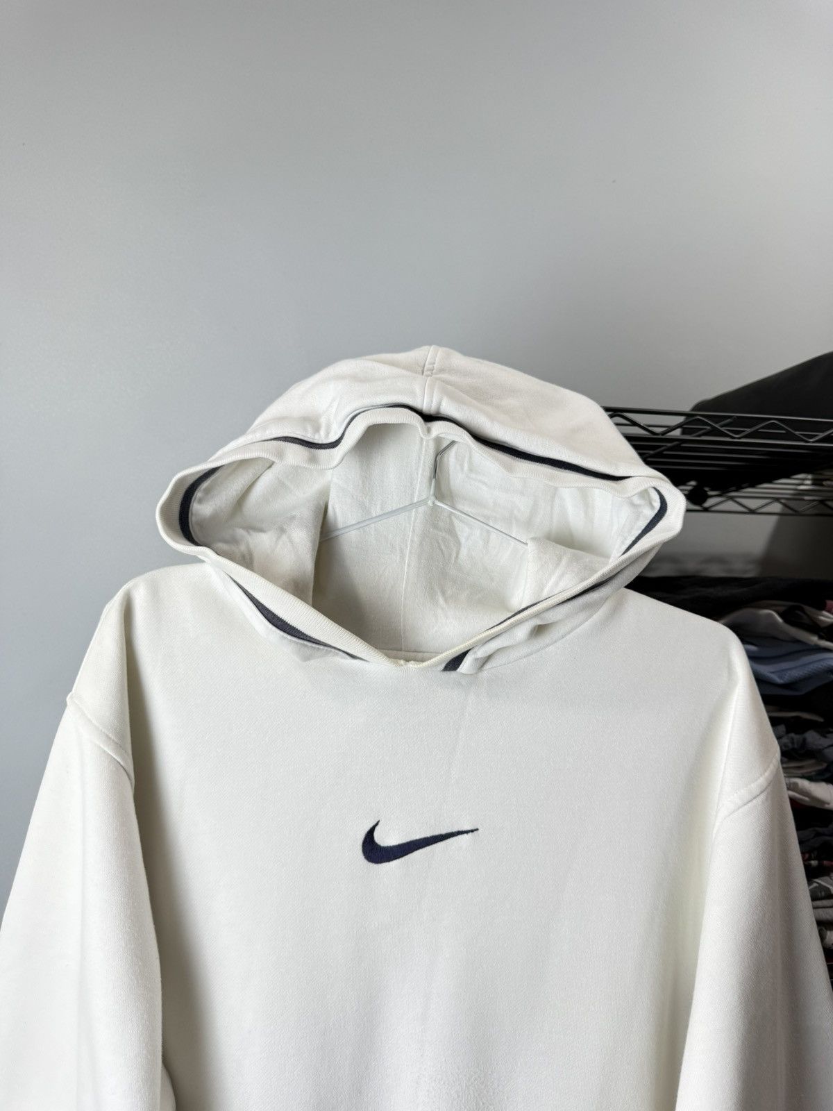 Nike Vintage Nike Hoodie Center Logo Archive TN ZM Soccer Size US XL / EU 56 / 4 - 2 Thumbnail
