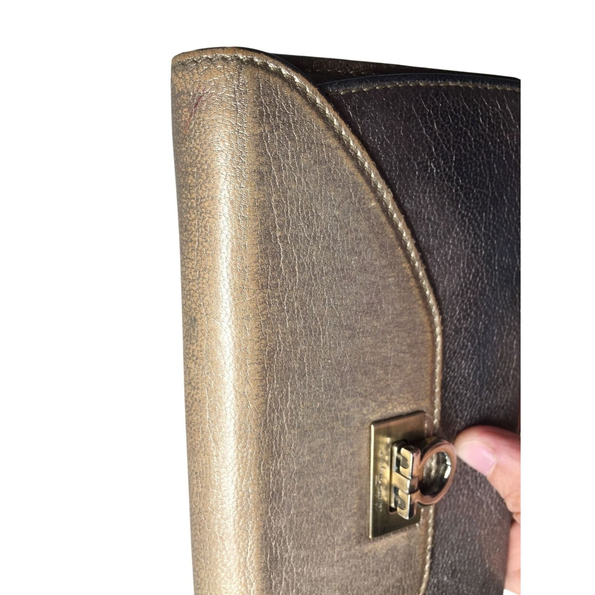 Salvatore Ferragamo Salvatore Ferragamo Metallic Tricolor Long Wallet with Dust Size ONE SIZE - 15 Thumbnail