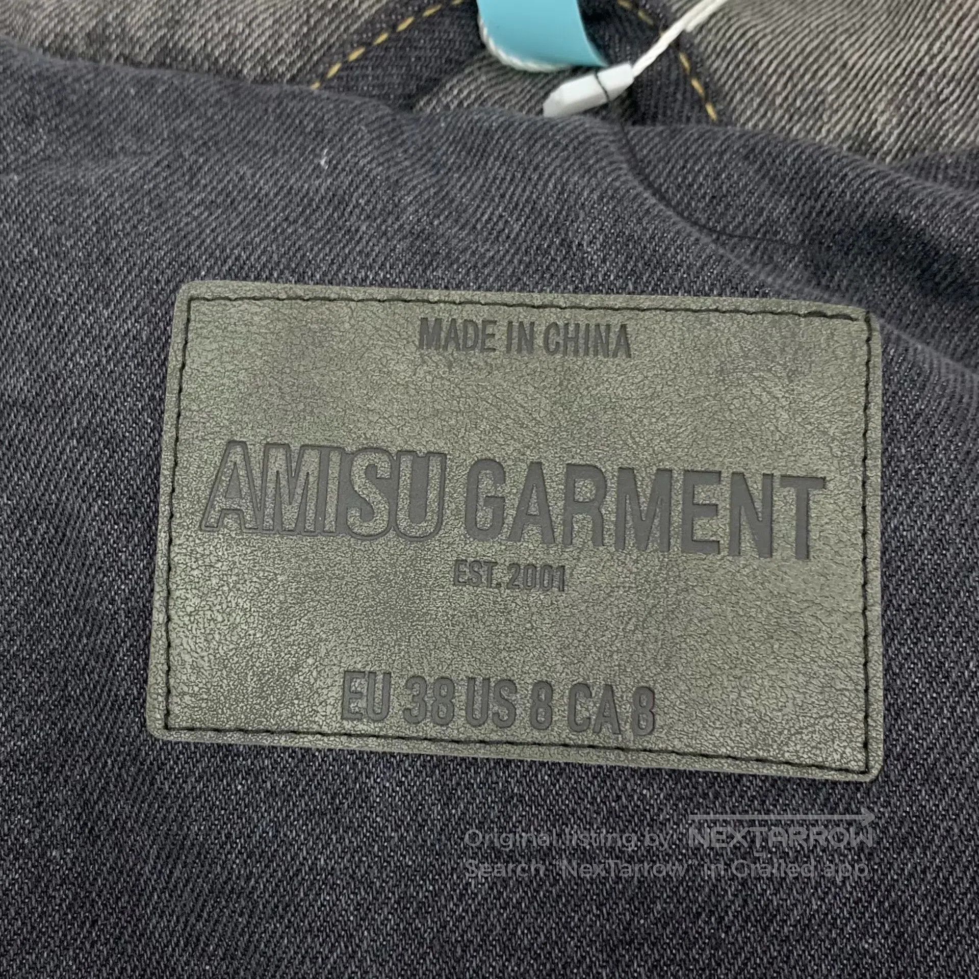 Other Amisu Garment Gray cotton water-washed collar zip-through Size XS / US 0-2 / IT 36-38 - 5 Thumbnail