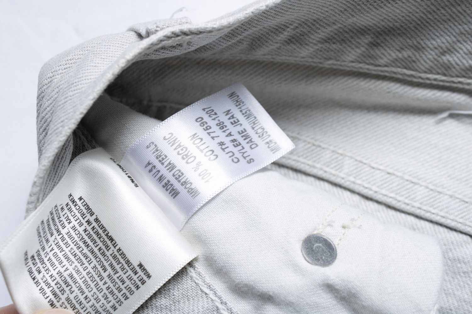 Agolde Agolde, Dame jeans in light grey Size 27" / US 4 / IT 40 - 5 Thumbnail