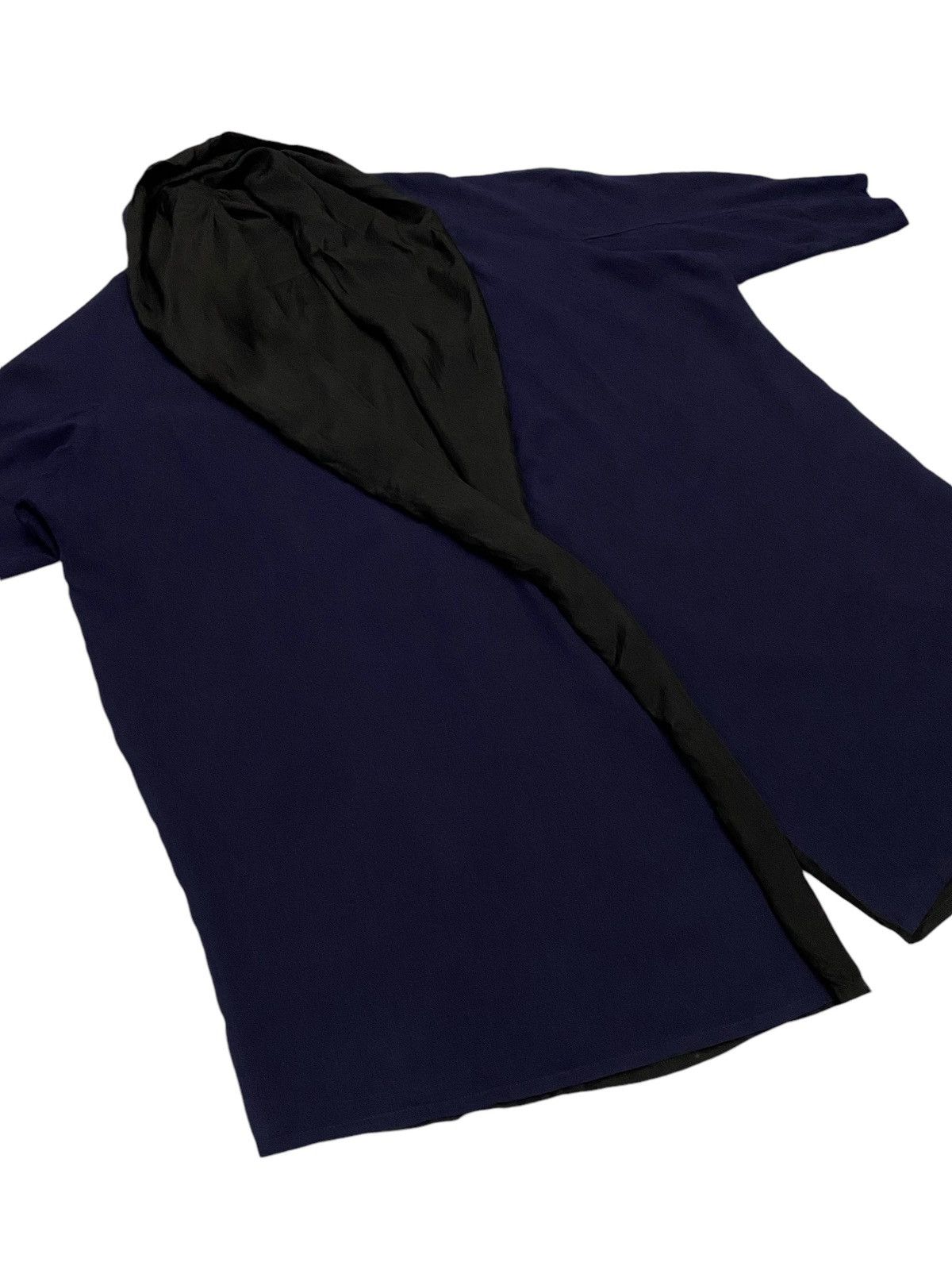 Y's × Yohji Yamamoto Y’s Yohji Yamamoto Navy Blue Cardigan Hoodie Size M / US 6-8 / IT 42-44 - 17 Thumbnail