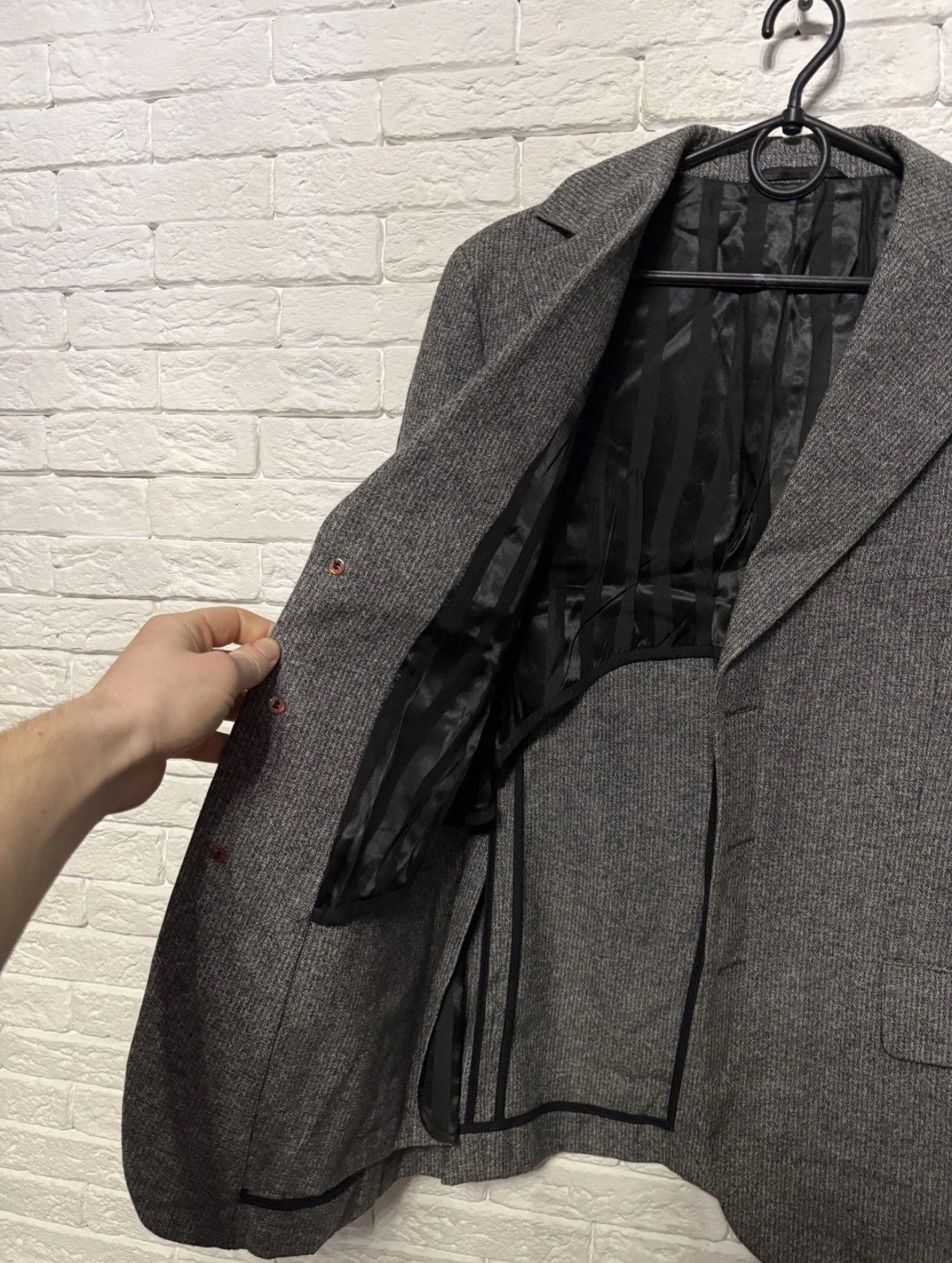 Diesel Black Gold Rare Diesel Black Gold Label Tweed Men`s Blazer Sz 50R Size 50R - 5 Thumbnail