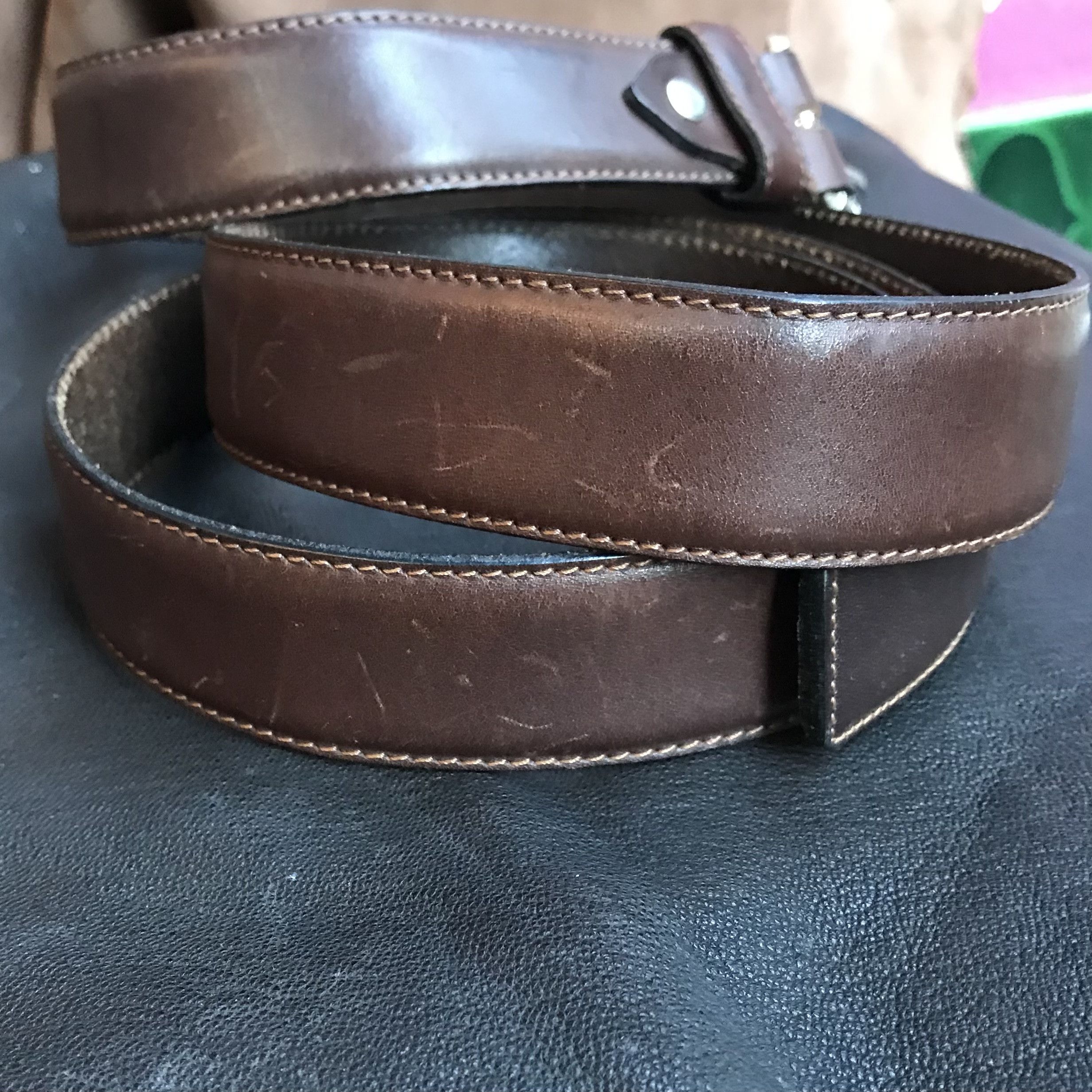 Other Made in France leather belt Size 36 - 6 Thumbnail