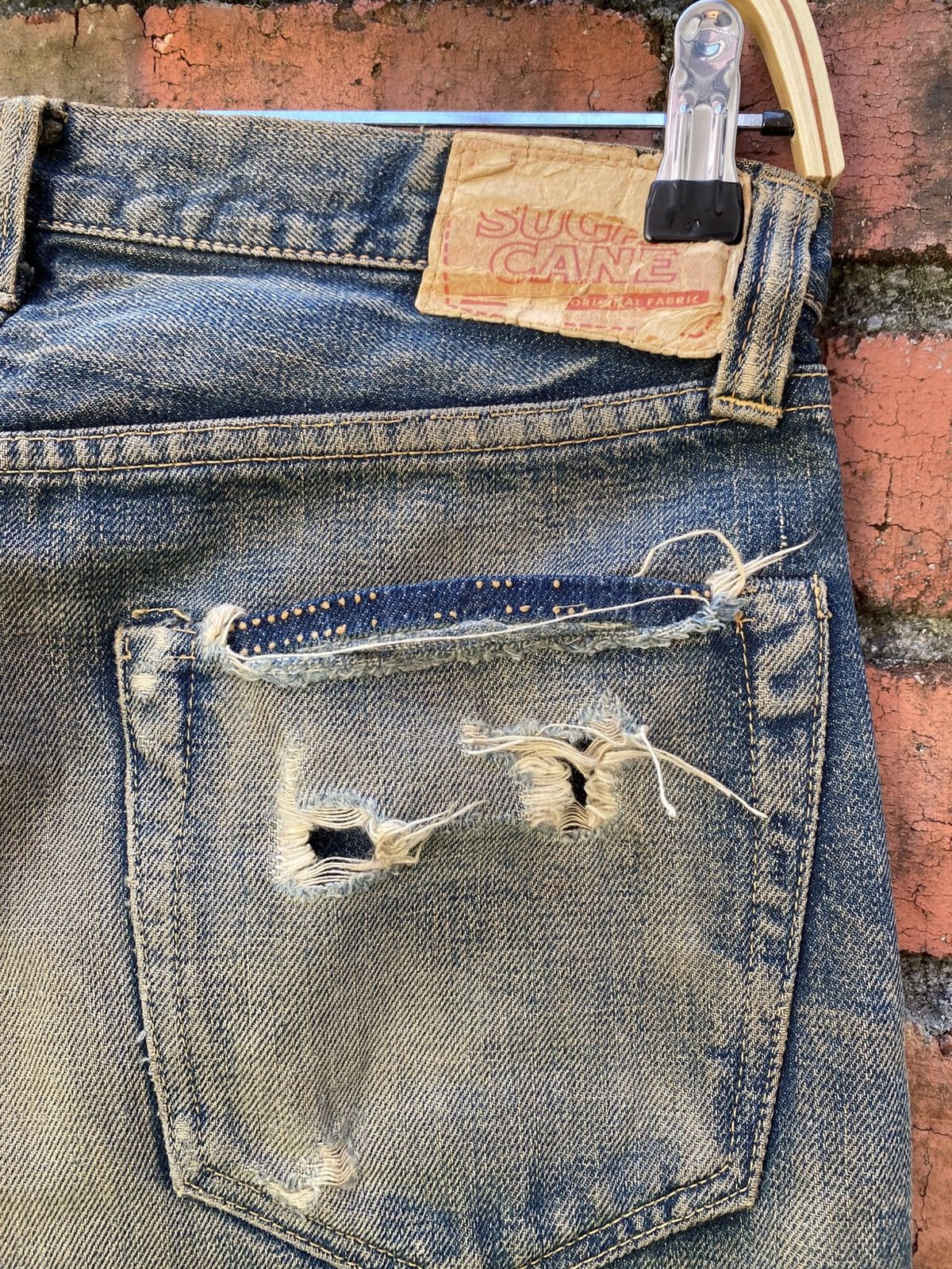 Japanese Brand × Sugar Cane W30x31 sugarcane toyo redline distressed denime Size US 30 / EU 46 - 3 Thumbnail