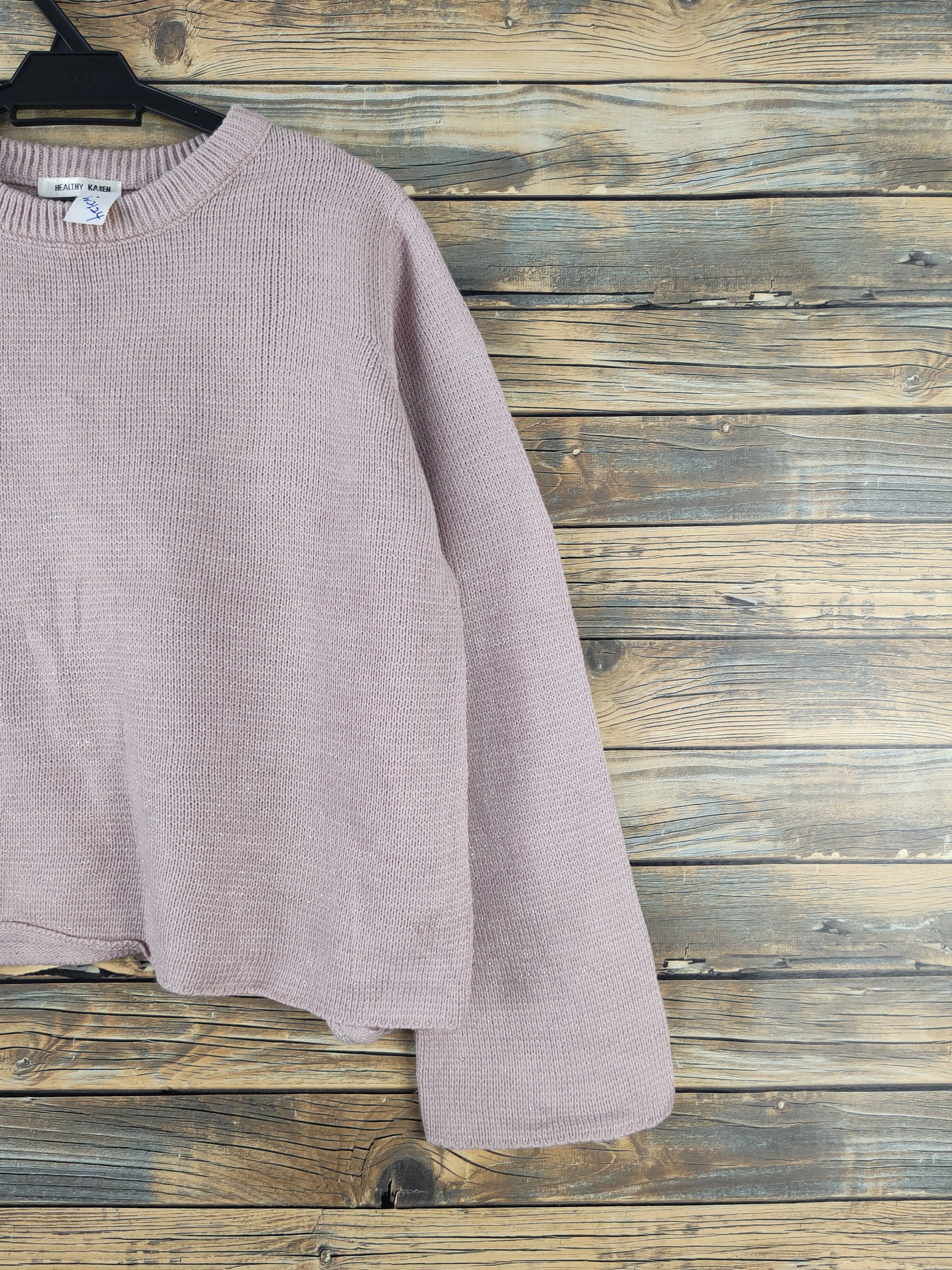 Vintage Healthy Karen Pink Knitwear Crop Tops #W2124 Size M / US 6-8 / IT 42-44 - 5 Thumbnail