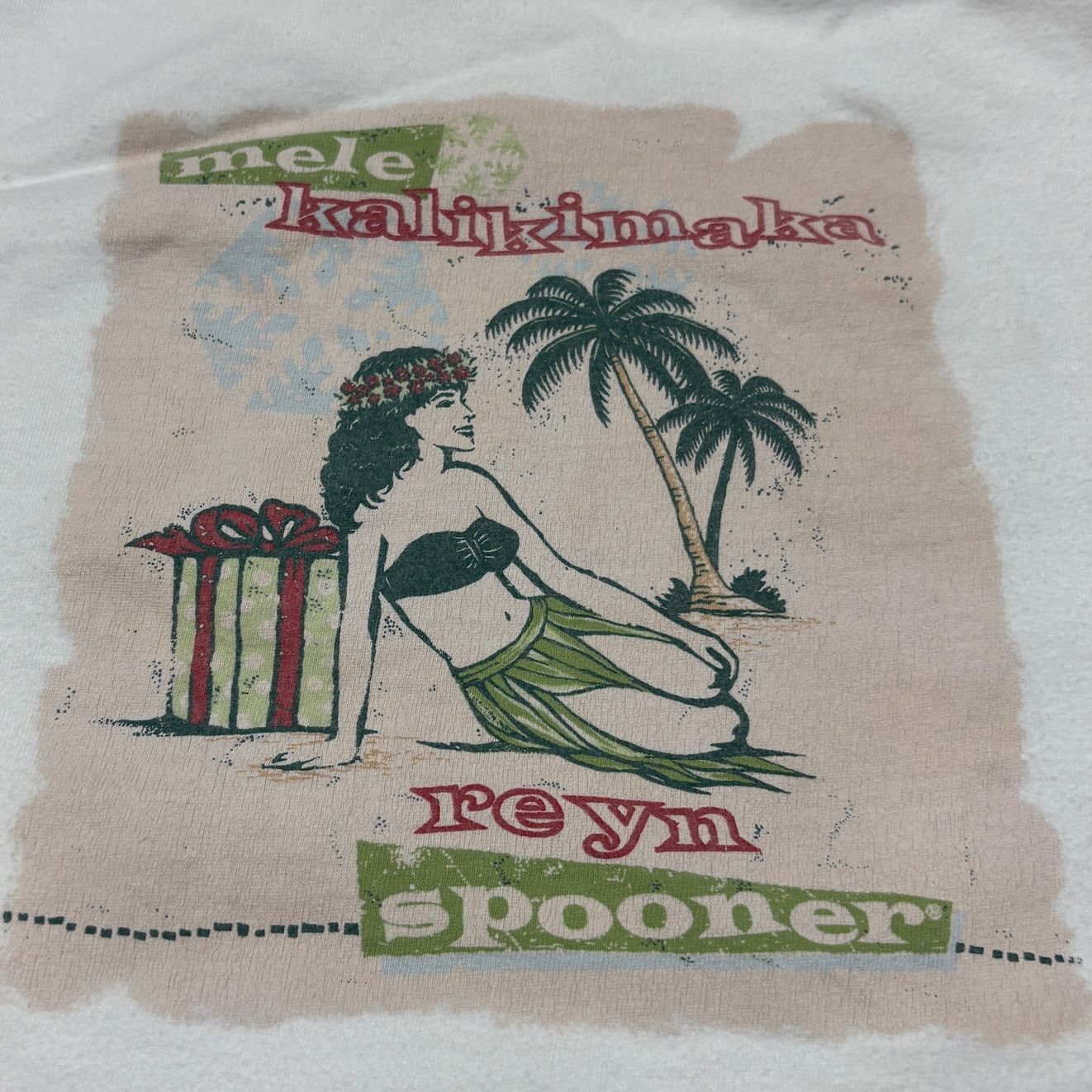 Reyn Spooner × Vintage Vintage Reyn Spooner Mele Kalikimaka Hula T Shirt Men's XL Size US XL / EU 56 / 4 - 5 Thumbnail