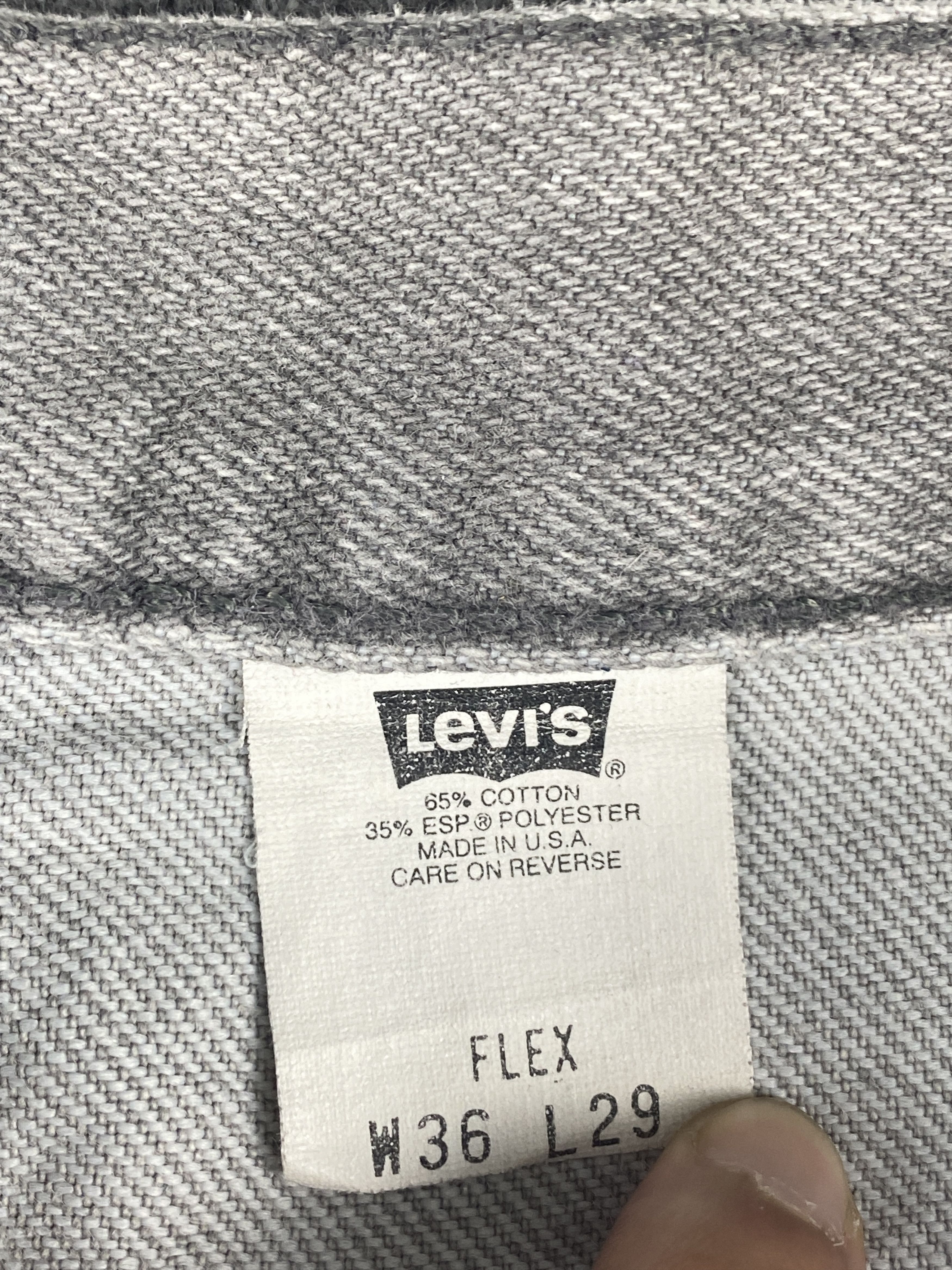 Levi's Vintage 90s Levis 540 Flex Orange Tab Jeans S0013 Size US 35 - 7 Thumbnail