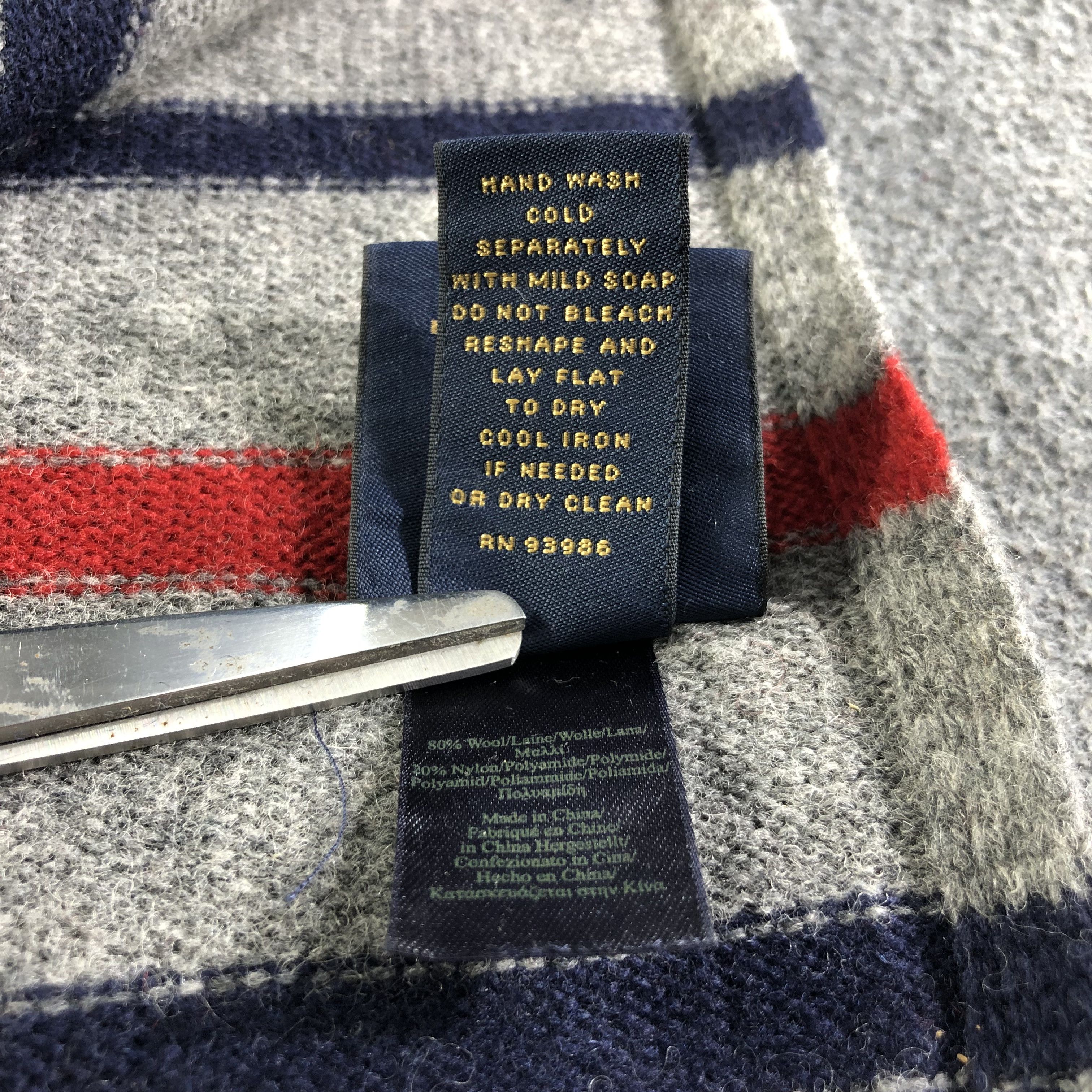 Brooks Brothers '346' Brooks Brothers Striped Wool Scarf Muffler V1920 Size ONE SIZE - 7 Thumbnail