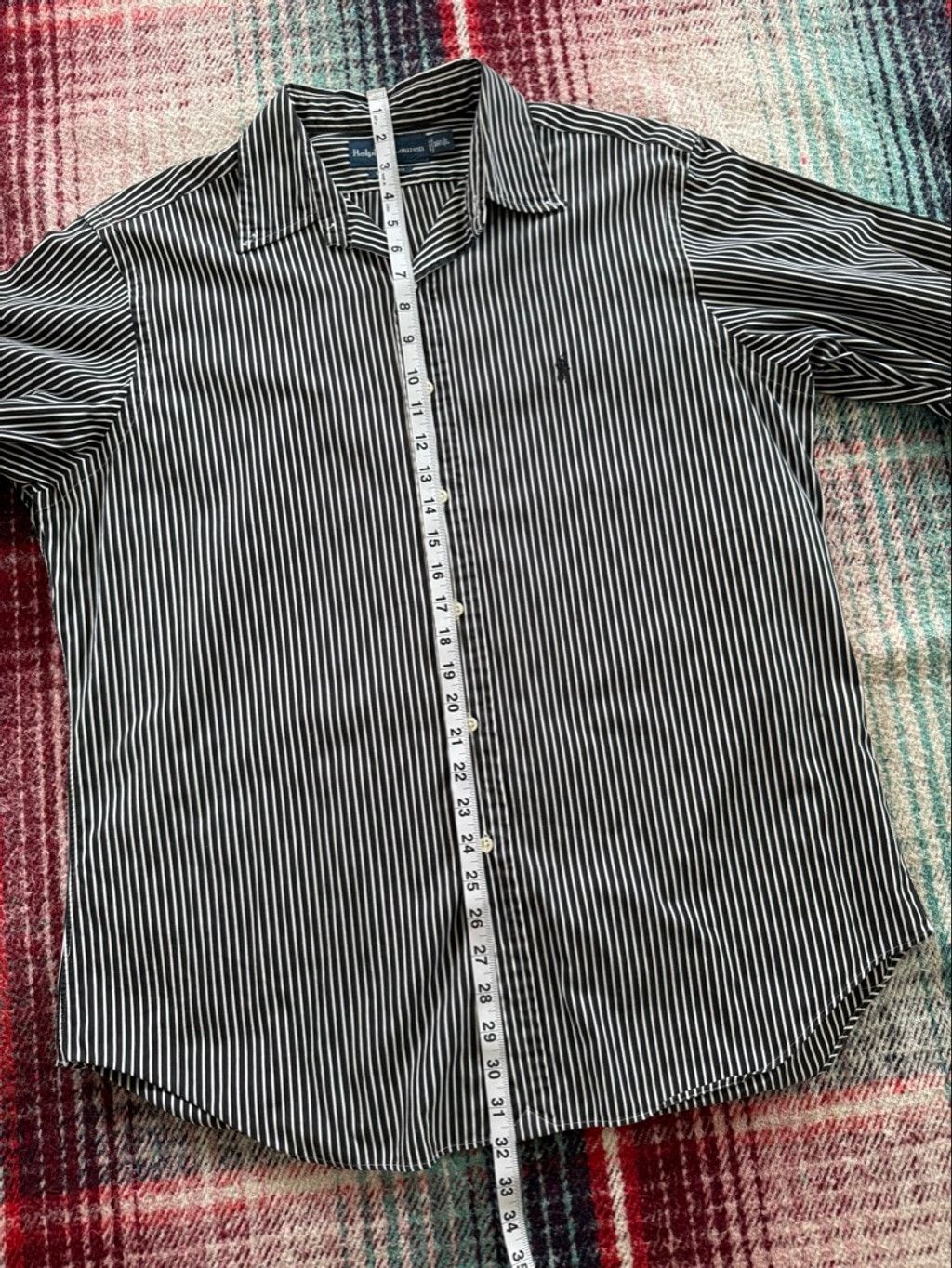 Ralph Lauren Ralph Lauren Black/White Stripe Classic Fit Button Down Shir Size US L / EU 52-54 / 3 - 10 Thumbnail