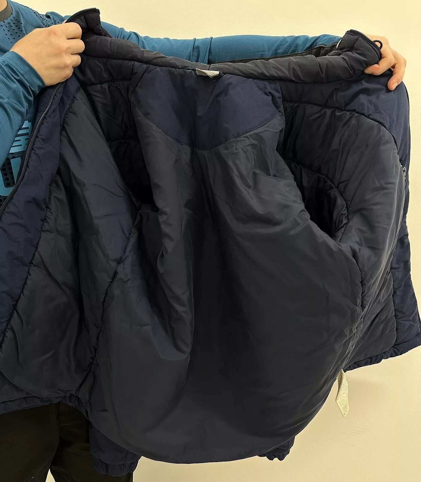 Nike VINTAGE Y2K 2000s NIKE JACKET BLUE LOGO WINTER PUFFER MENS Size US S / EU 44-46 / 1 - 8 Thumbnail