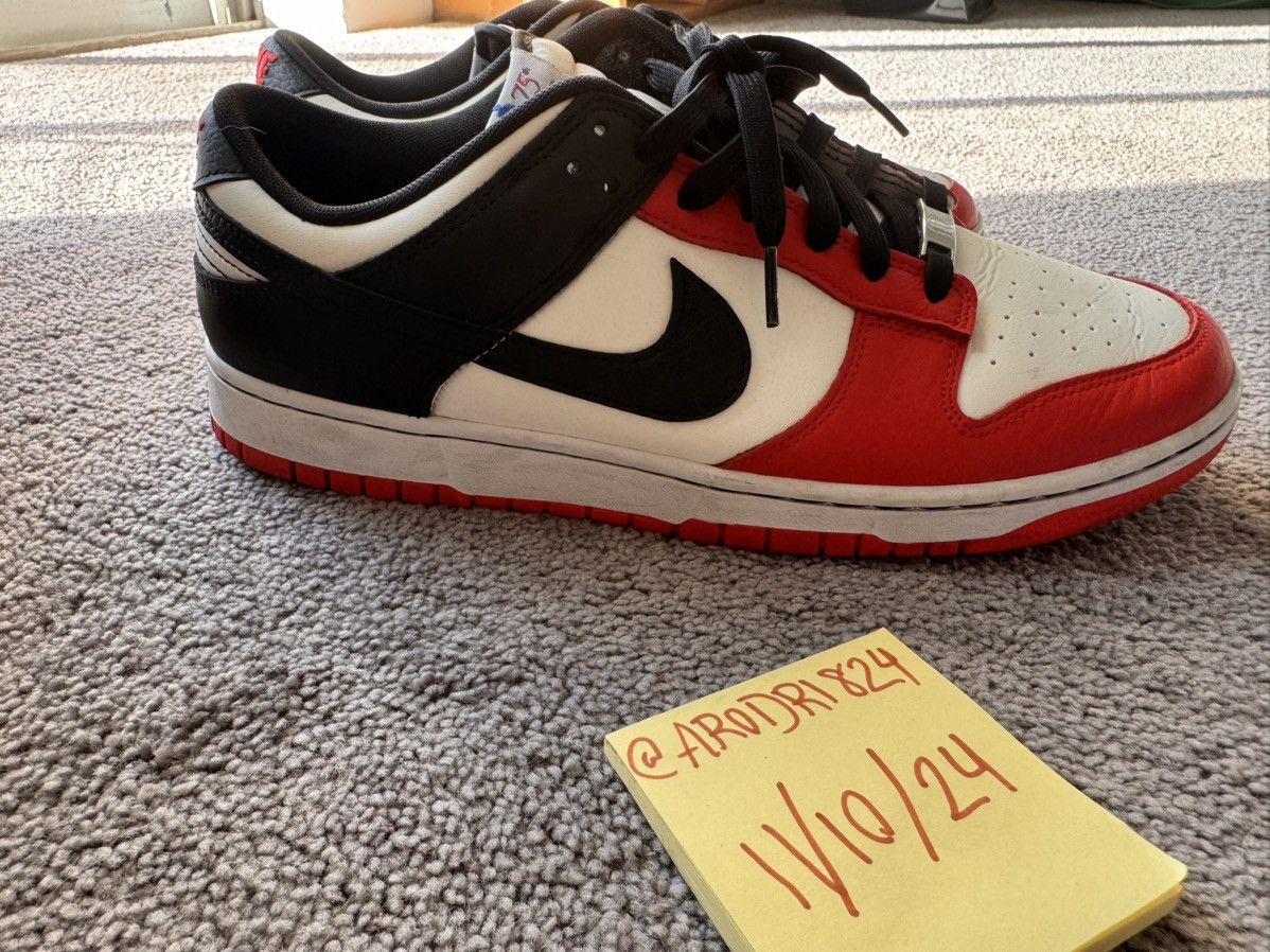 Nike Nike Dunk Low EMB "75th Anniversary" Size US 12 / EU 45 - 2 Thumbnail