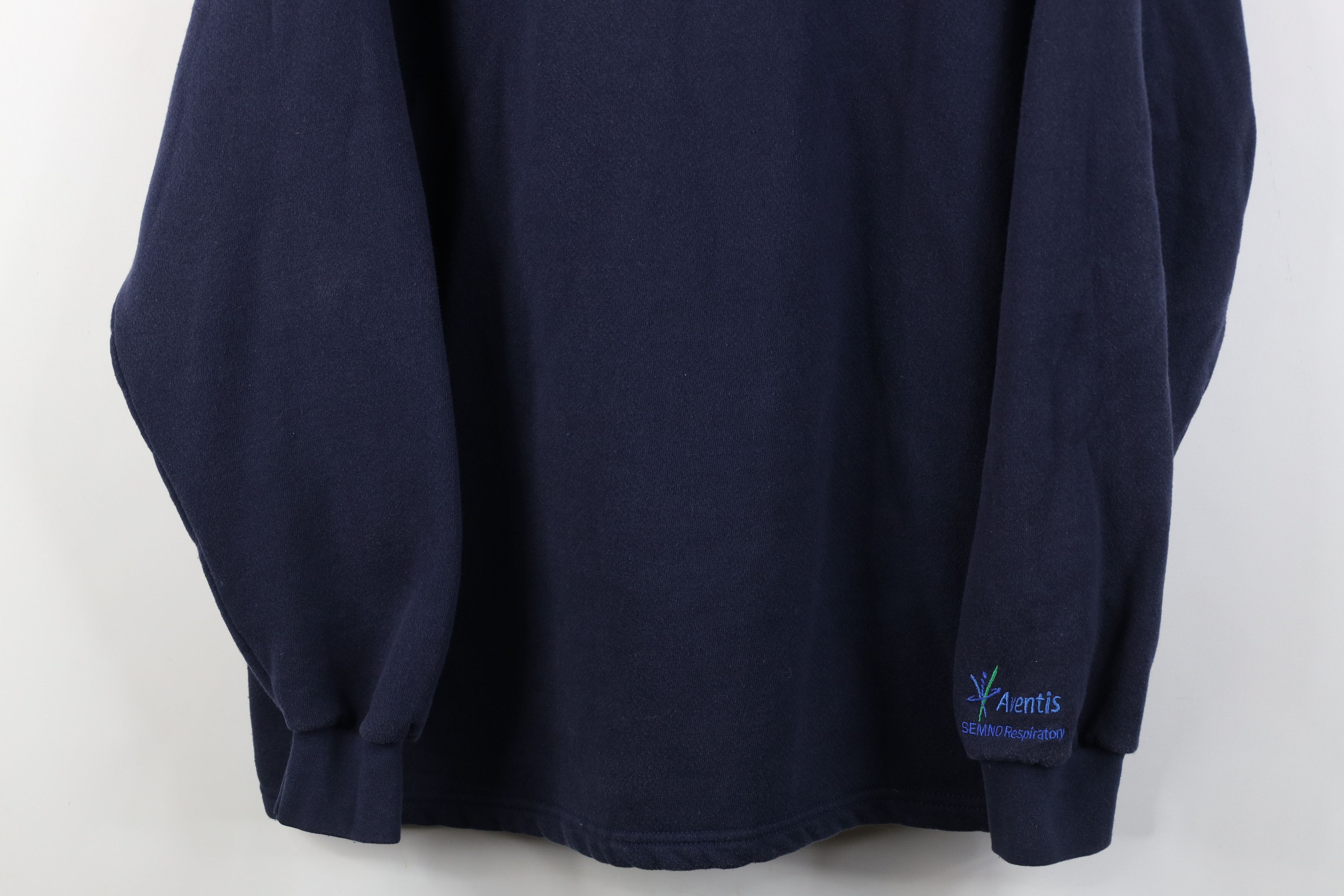 Vintage Vintage 90s Streetwear Heavy Half Zip Pullover Sweatshirt Size US XL / EU 56 / 4 - 3 Thumbnail