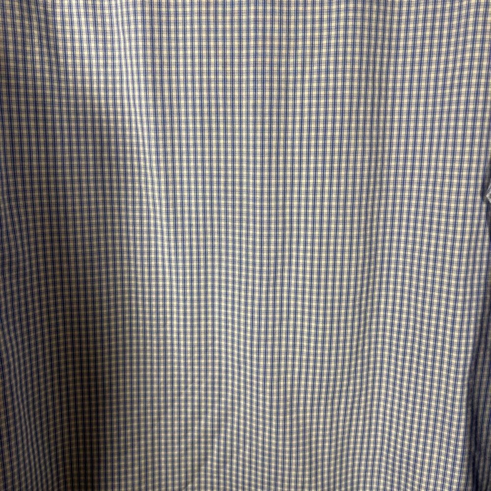 Van Heusen Van Heusen Blue Plaid Long Sleeve Button Front Regular Fit S Size US XXL / EU 58 / 5 - 4 Thumbnail