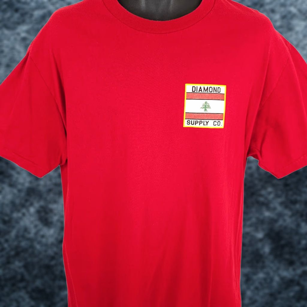 Diamond Supply Co. Diamond Supply Co T Shirt Mens Size Large Red Streetwear Made In USA Size US L / EU 52-54 / 3 - 1 Thumbnail