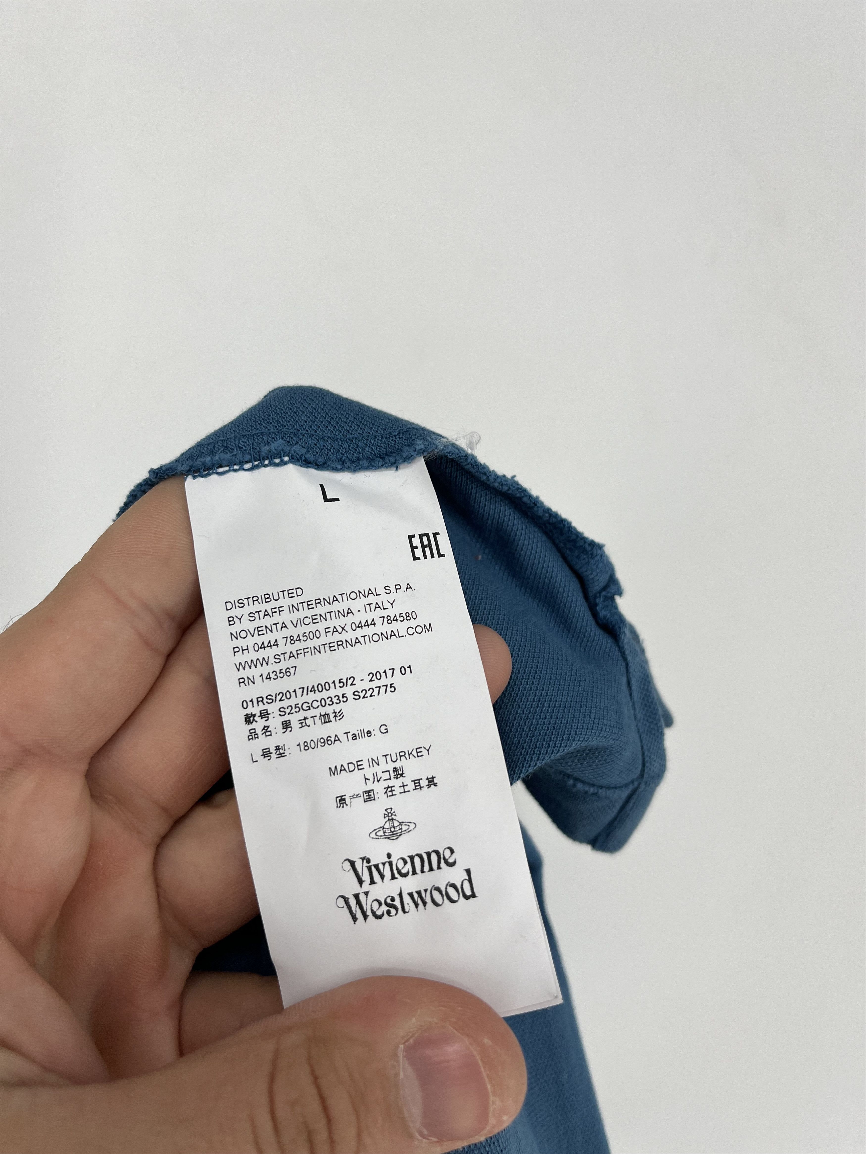 Vintage × Vivienne Westwood Vintage Vivienne Westwood Luxury Polo T-Shirt Size US L / EU 52-54 / 3 - 12 Thumbnail