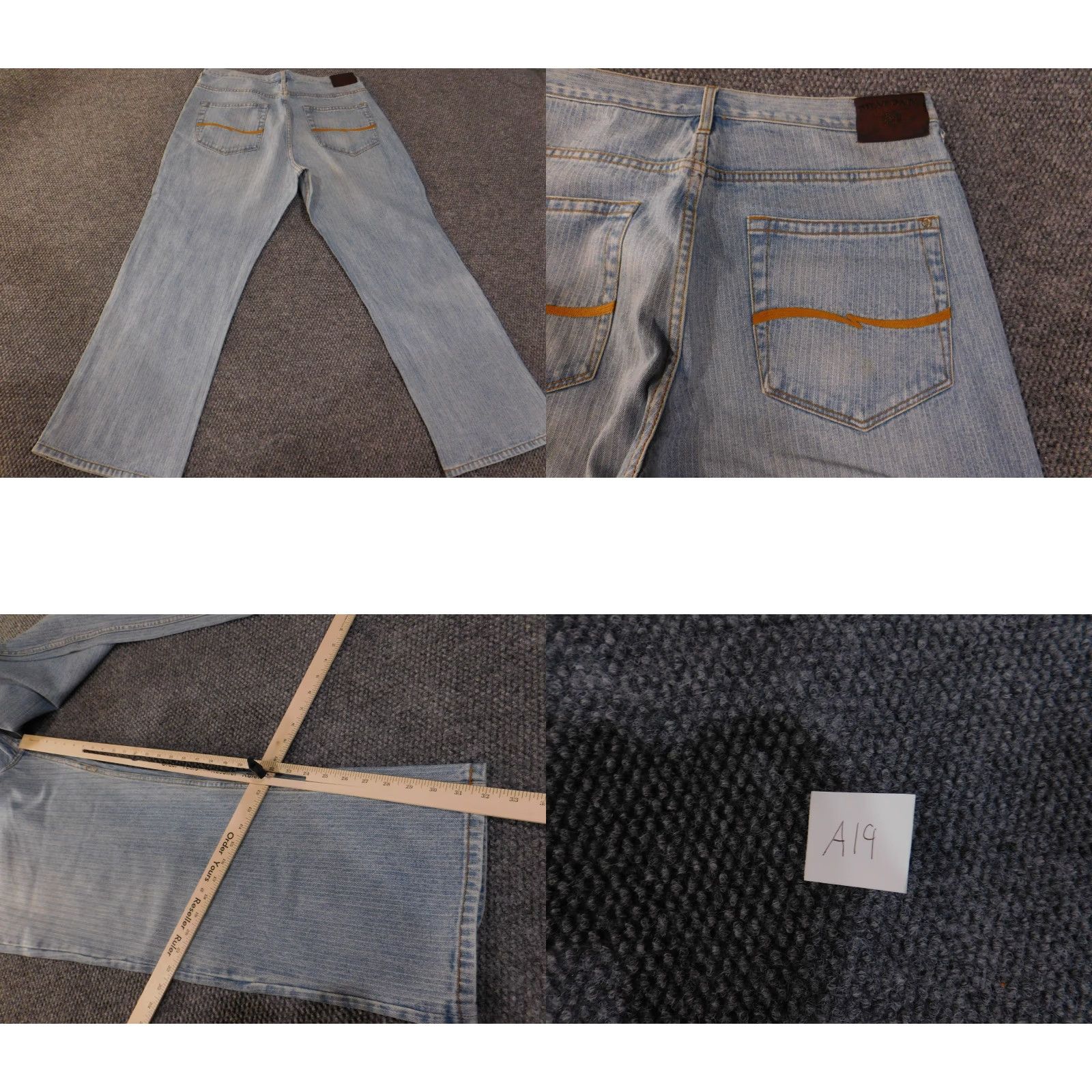 Phat Farm Phat Farm Jeans Mens 40x32 Light Blue Denim Vintage Streetwear Shirt Size US 40 / EU 56 - 8 Thumbnail