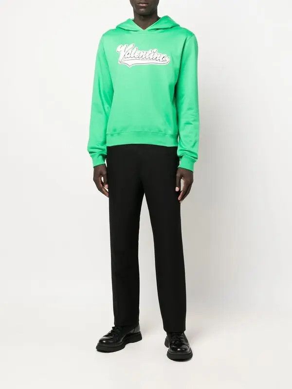 Valentino o1y0525 Logo Hoodie in Green Size US L / EU 52-54 / 3 - 5 Thumbnail