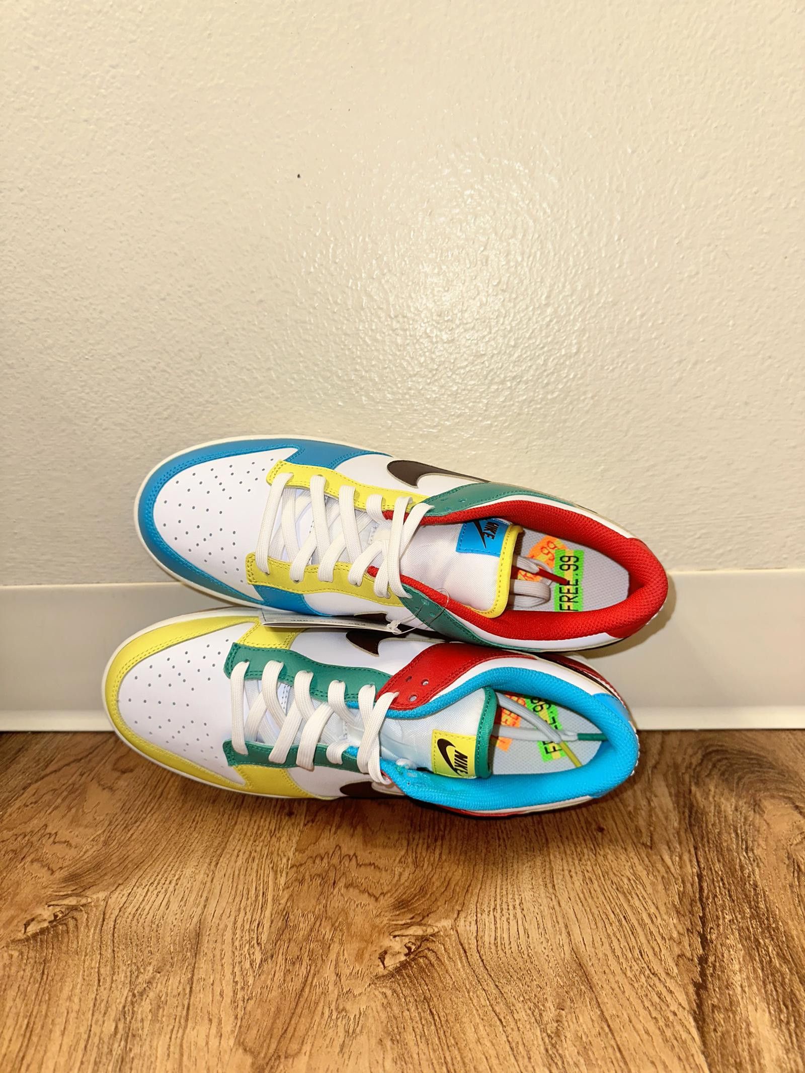 Nike Dunk Low Free 99 White Sample