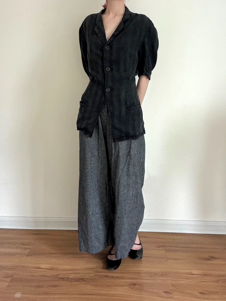 Y's Y's Washed embroidered jacket Size ONE SIZE - 3 Thumbnail