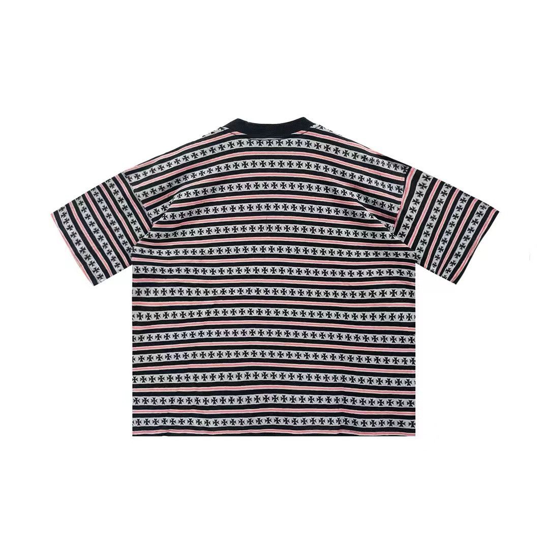 Chrome Hearts Chrome Hearts Script Logo Stripe Short Sleeve Tee Size US XL / EU 56 / 4 - 2 Thumbnail