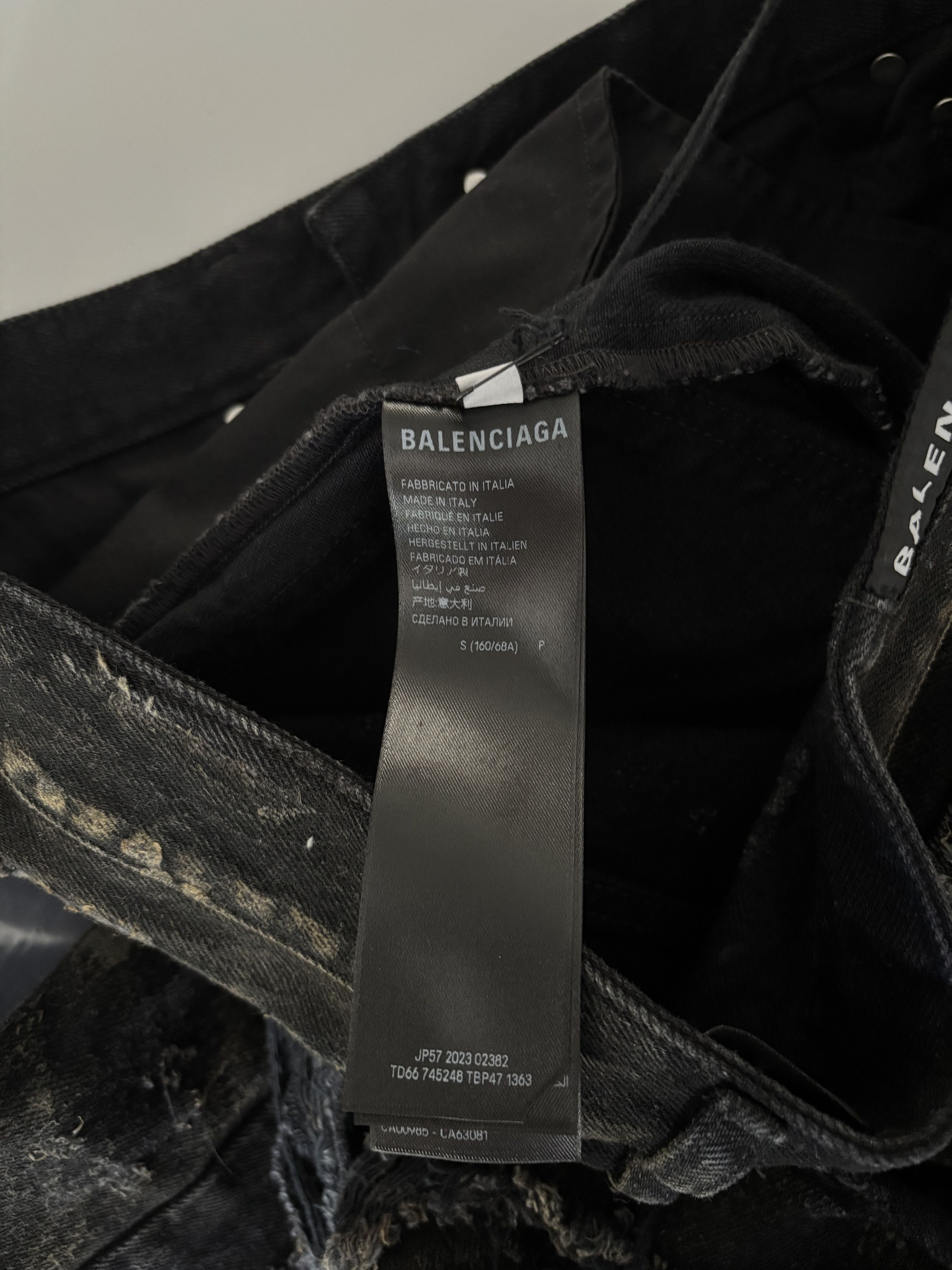 Balenciaga Destroyed Denim Balenciaga Small Oversized Mud show Size US 34 / EU 50 - 8 Thumbnail