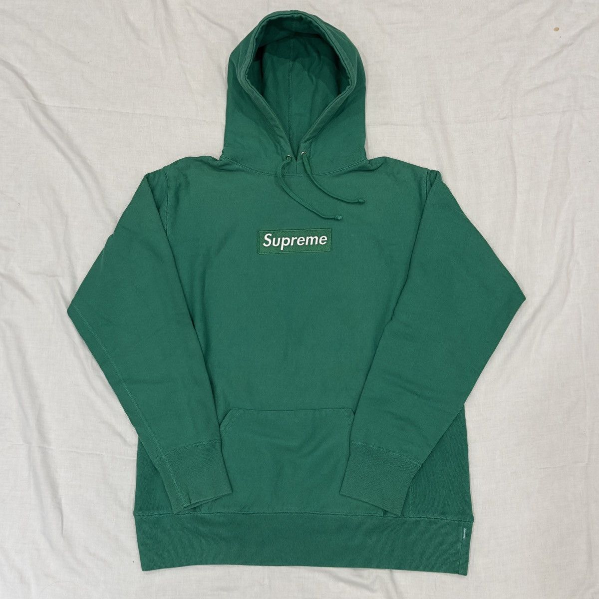2005 Grass Green Box Logo Hoodie