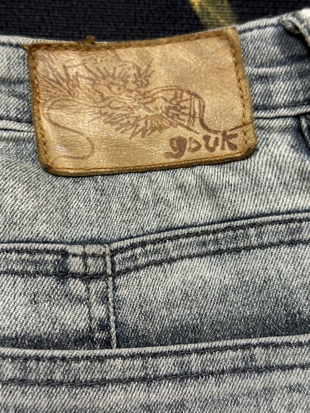 Kapital Vintage Souk Flare Bootcut Dragon Essence Faded Denim Size US 30 / EU 46 - 14 Thumbnail