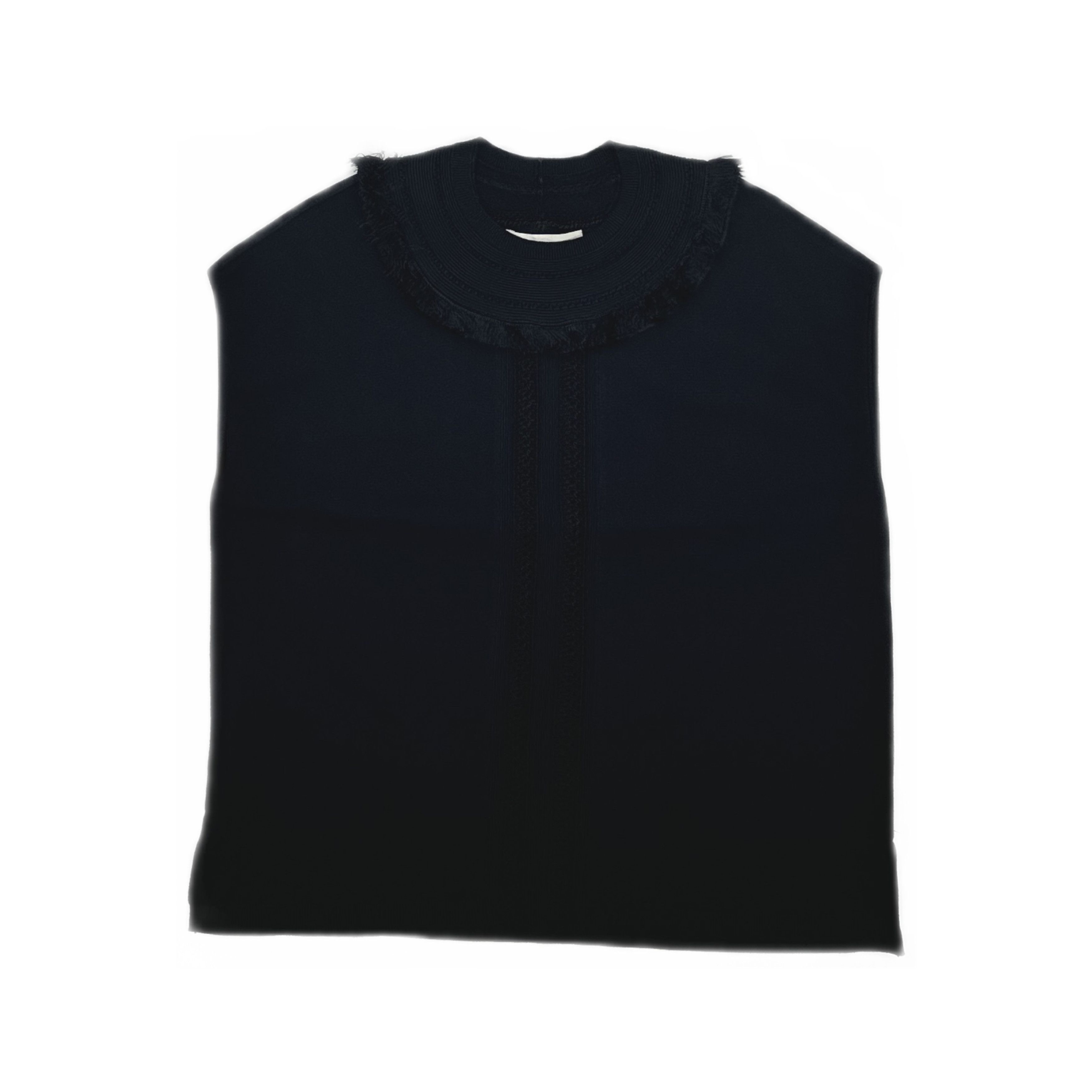 Valentino Valentino Fringed Trim Knit Tank Top Size S Size US S / EU 44-46 / 1 - 1 Thumbnail