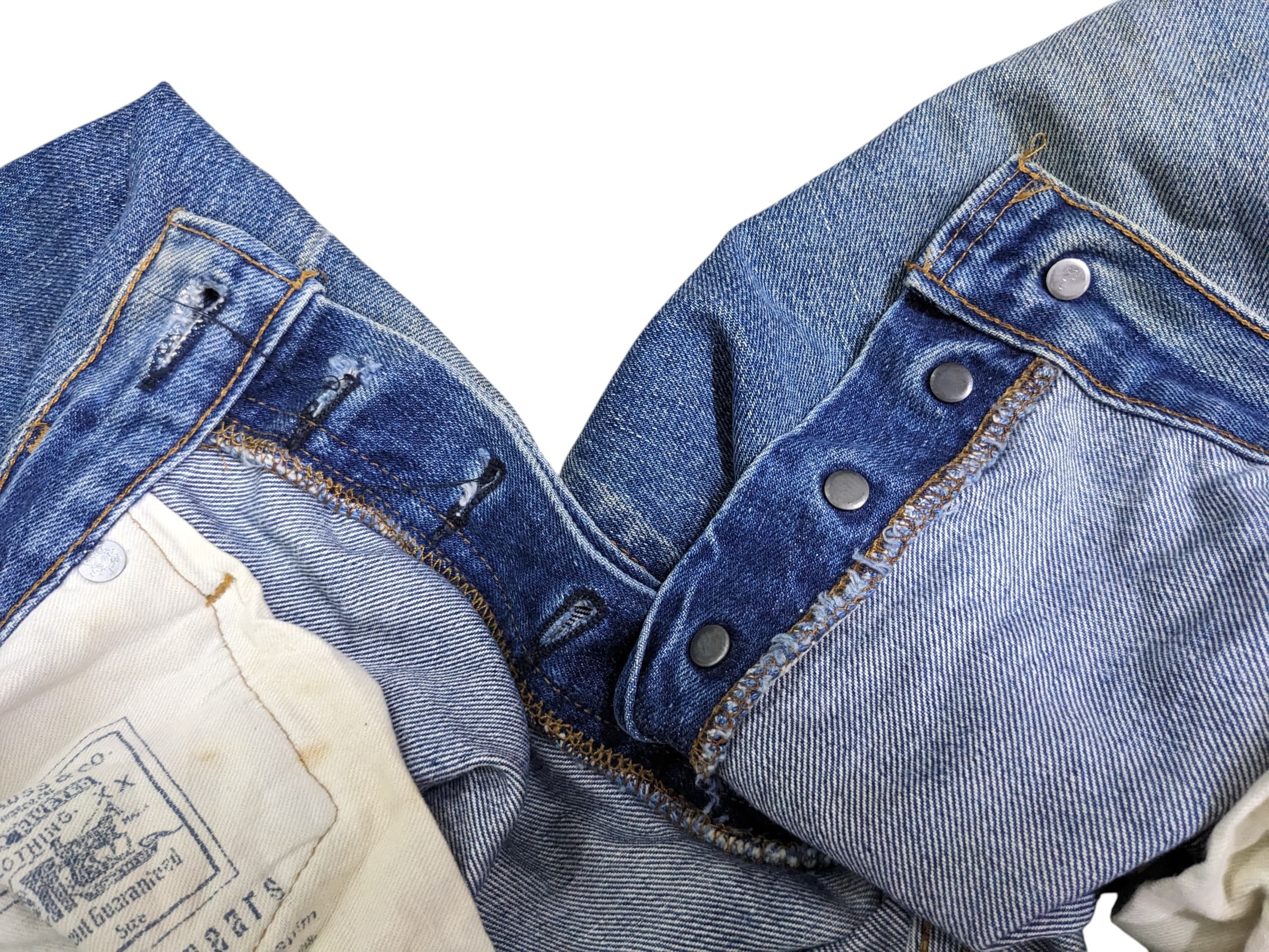 Levi's vintage 90s 501 Levi's 555 Big E Made in Usa selvedge Jeans Size US 31 - 15 Thumbnail