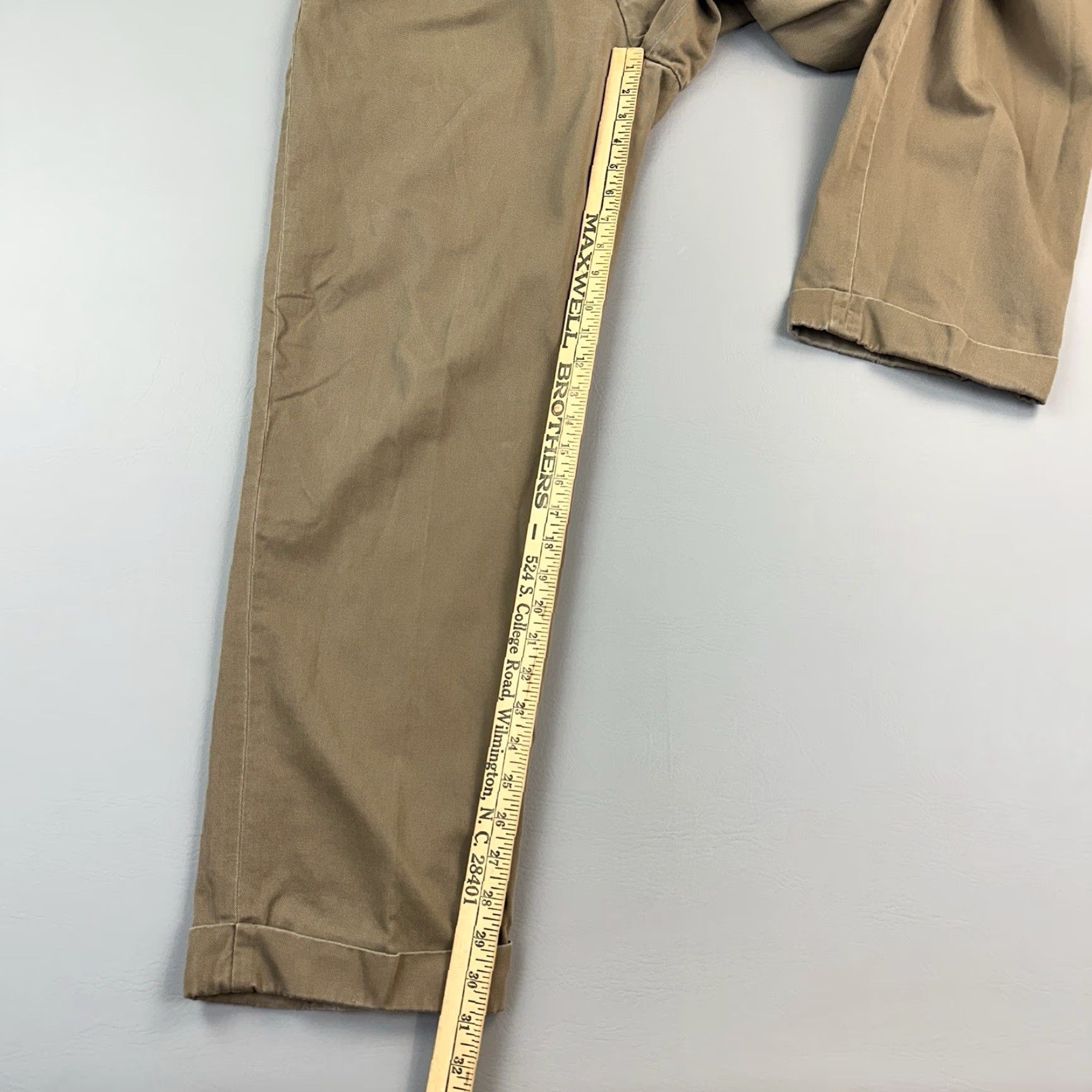 Polo Ralph Lauren Vintage Polo Ralph Lauren Hammond Pants Mens 35x32 35x31 Pleated Front Cuffed Chino Size US S / EU 44-46 / 1 - 2 Thumbnail