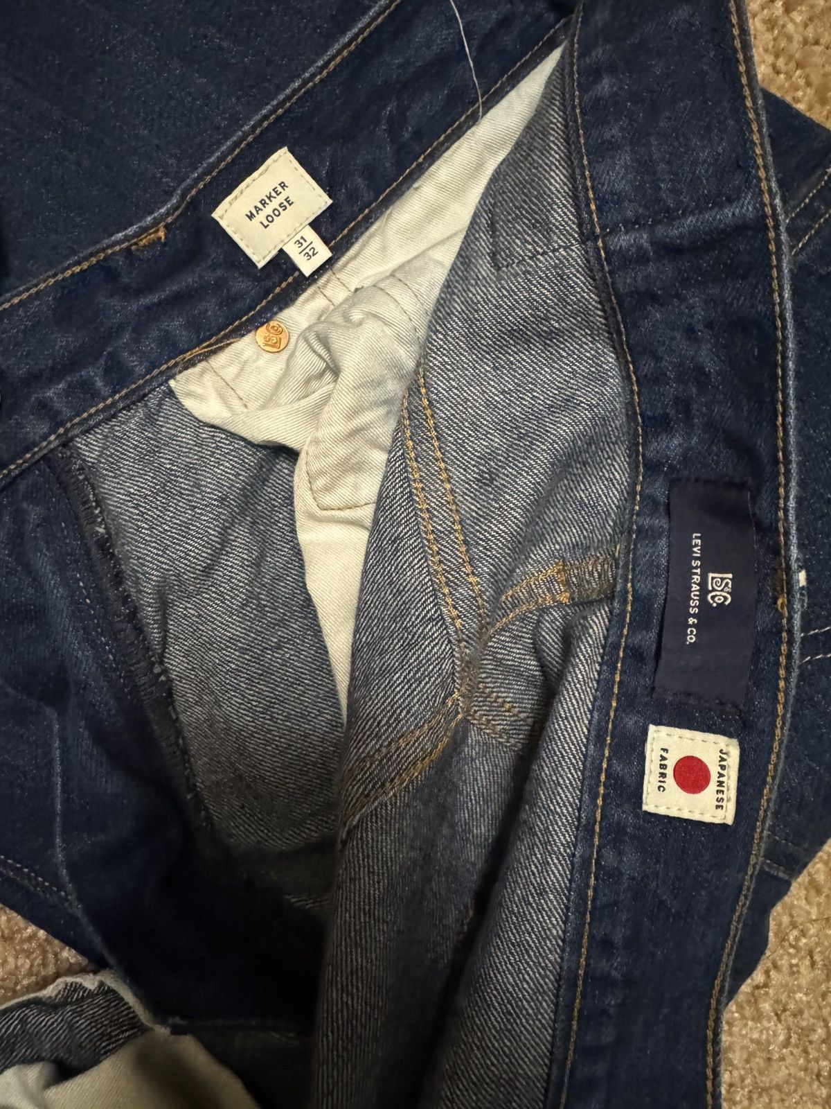 Levi's Levi’s Blue Tab Marker Loose Dark Size US 31 - 4 Thumbnail