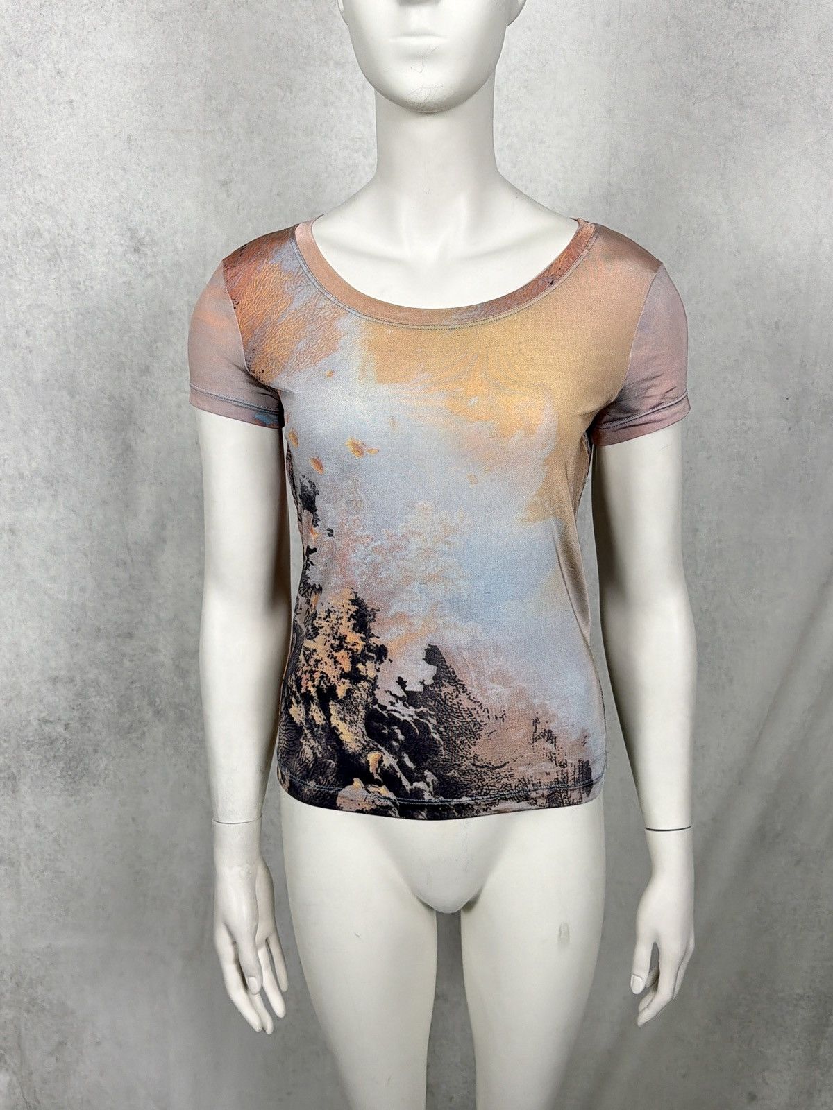 Roberto Cavalli Roberto Cavalli S/S1999 Coral Reef Renaissance T Shirt Top Size M / US 6-8 / IT 42-44 - 2 Thumbnail