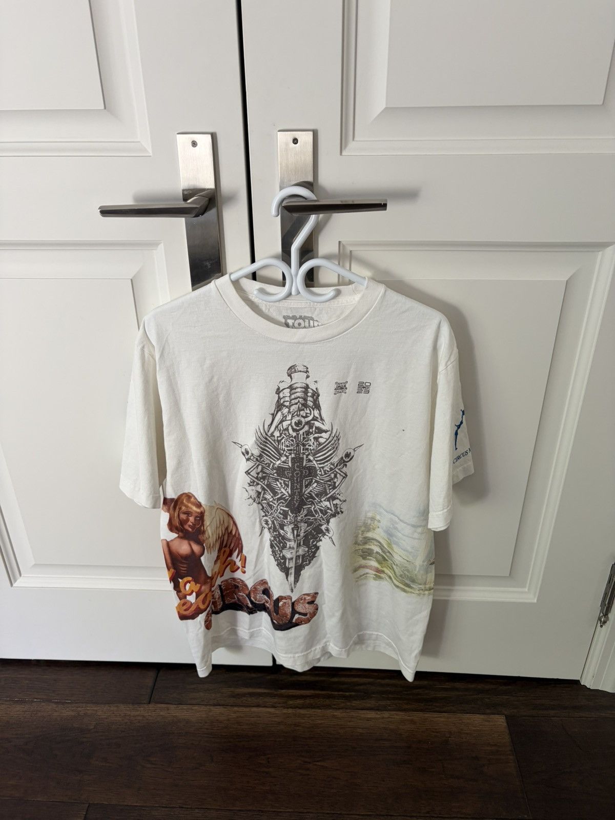 Travis Scott Utopia I can see the future t shirt Size US L / EU 52-54 / 3 - 1 Thumbnail