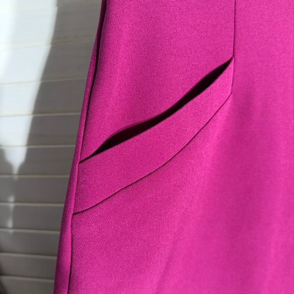Express Express Y2K style mini skirt dark hot pink 2 front pockets S Size 27" / US 4 / IT 40 - 5 Thumbnail