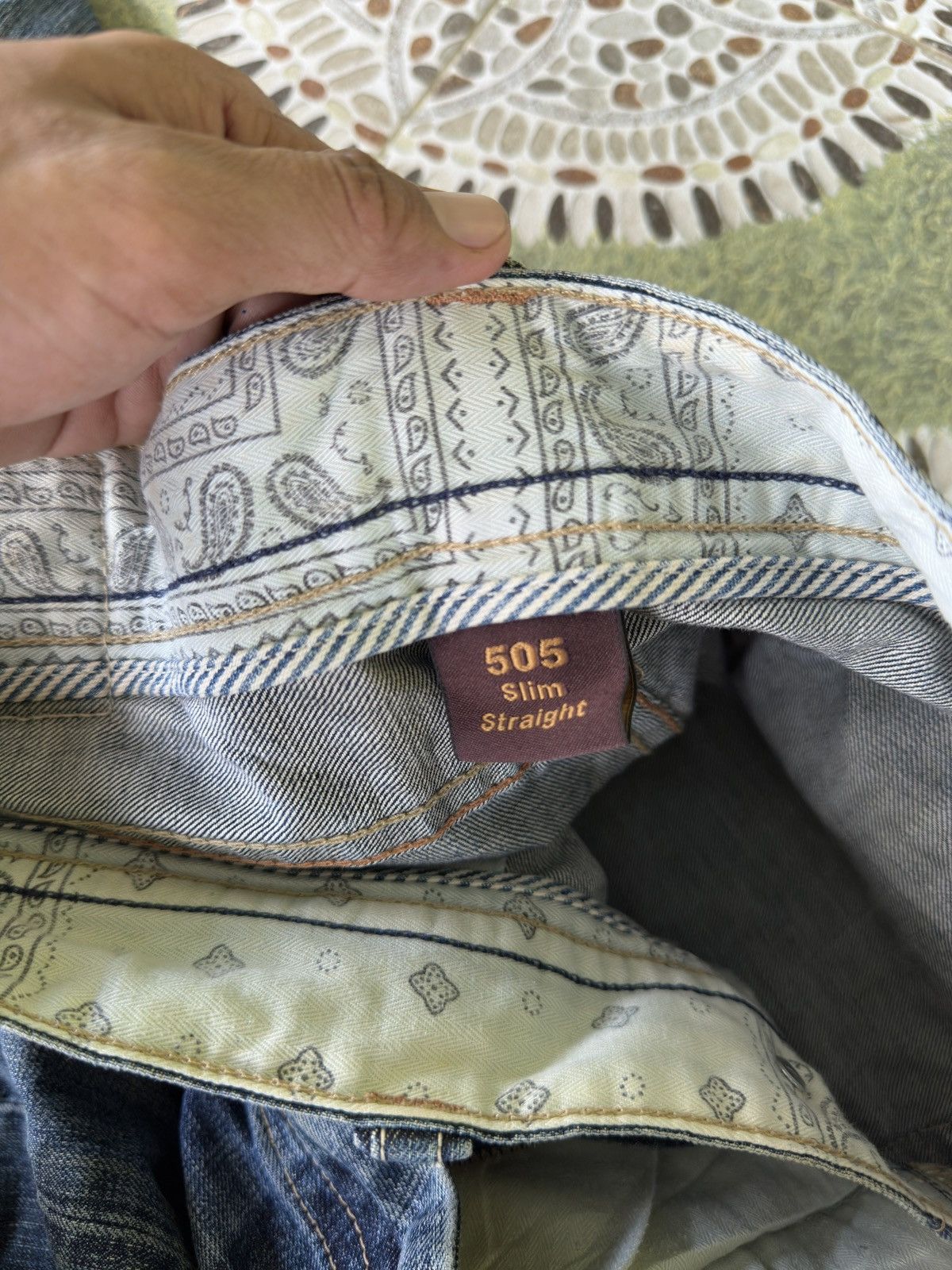 Levi's Vintage Clothing Levis 505 Slim Straight 💥🎌 Size US 36 / EU 52 - 6 Thumbnail