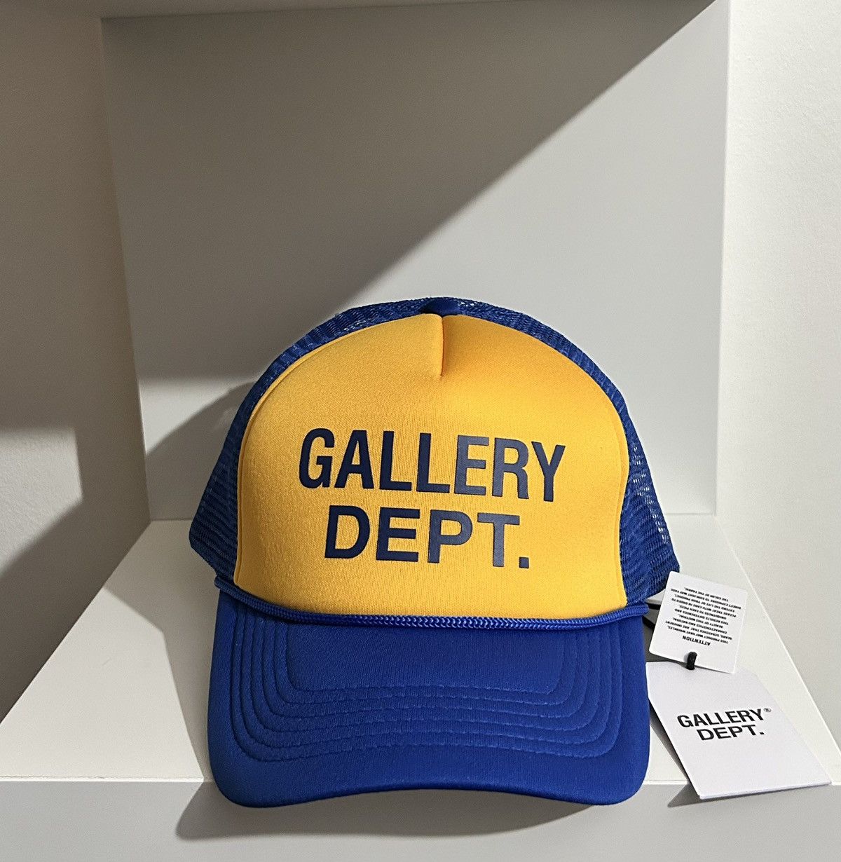 Gallery Dept. Gallery Dept Yellow -Blue Trucker Hat Size ONE SIZE - 1 Thumbnail