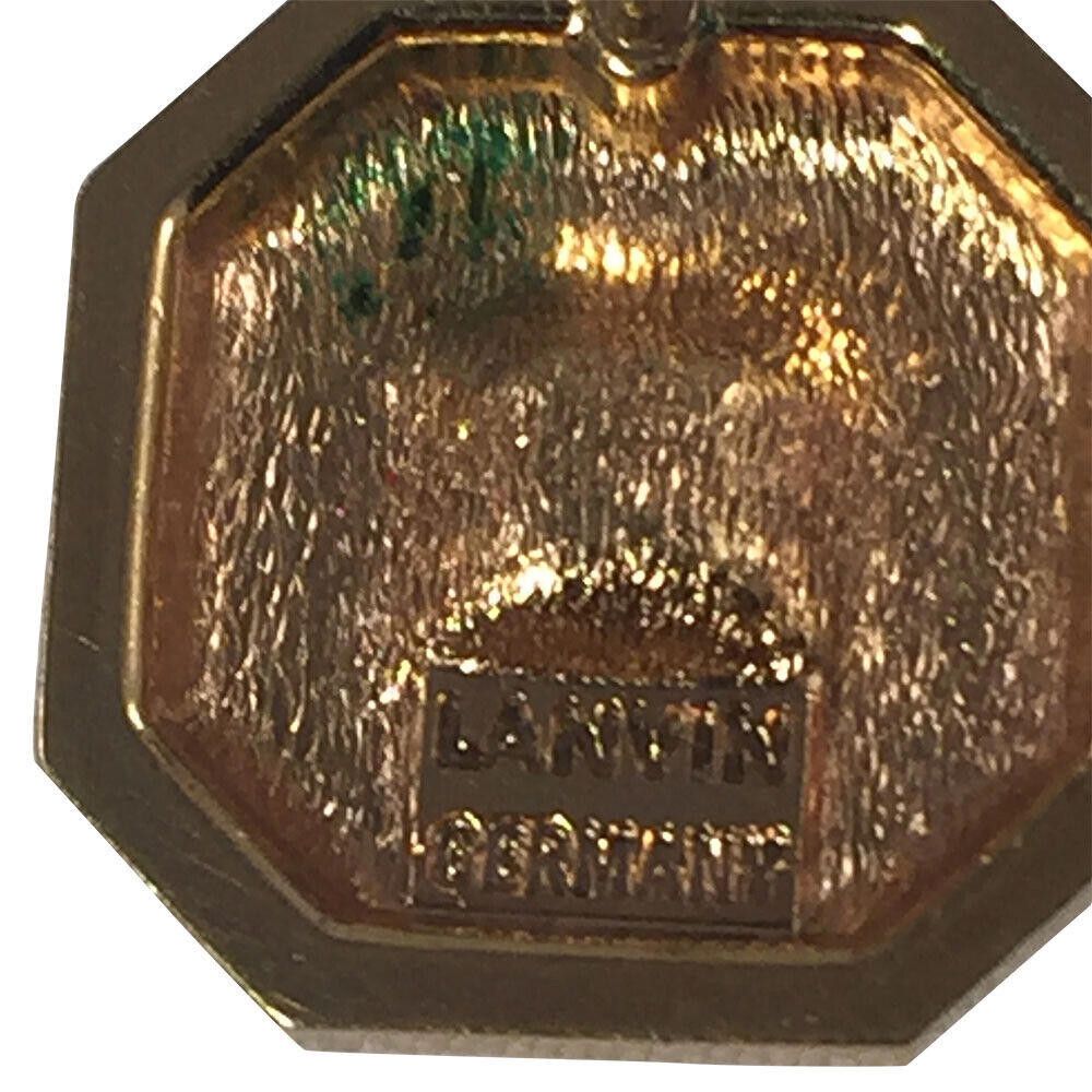 Lanvin Lanvin Hexagonal Earrings with Emerald Simulated Hematite Size ONE SIZE - 4 Thumbnail