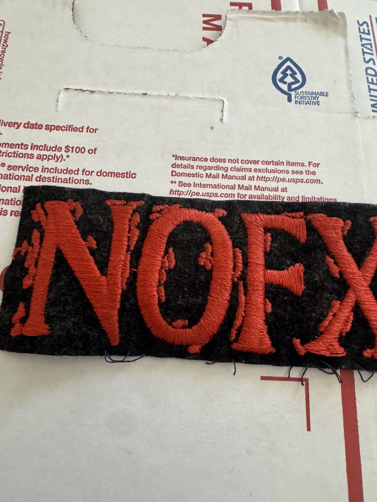 Band Tees Vintage 90s NOFX Sew-On Embroidered Band Patch Size ONE SIZE - 3 Thumbnail