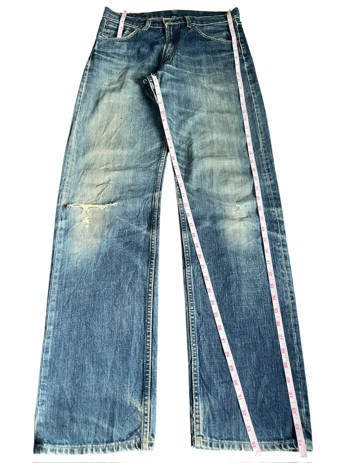 Levi's Vintage 90s Levis 503 Mud Wash Distress Loose Jeans Size US 31 - 7 Thumbnail