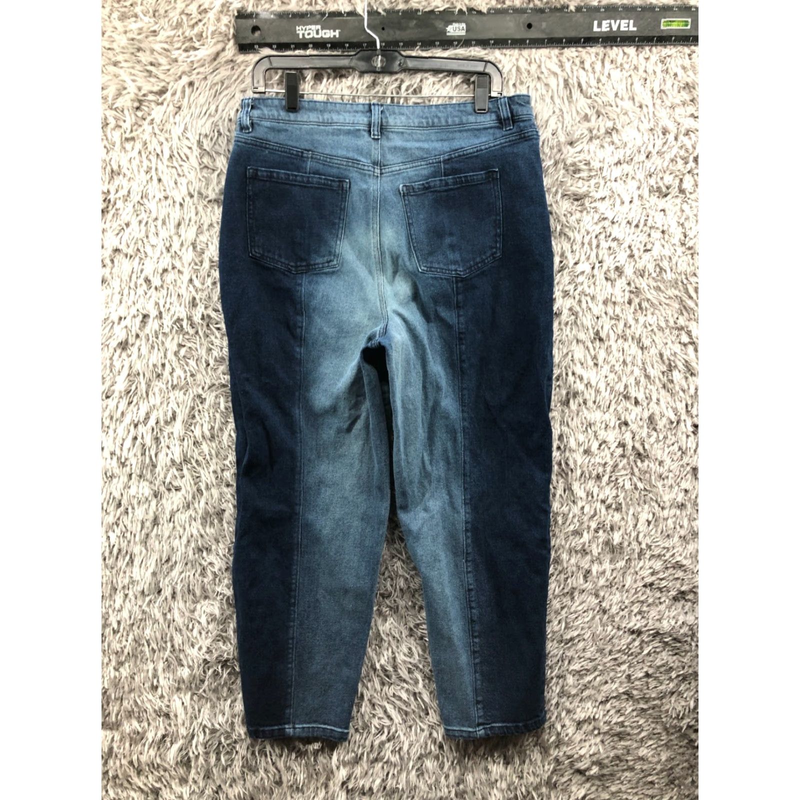 Vintage Style&co. Ankle Jeans Jeans Dark Wash Blue Denim Size 12 Womens High Rise 26in Inseam Regular 32in Waist Blue Size 34" / US 12 / IT 48 - 5 Thumbnail
