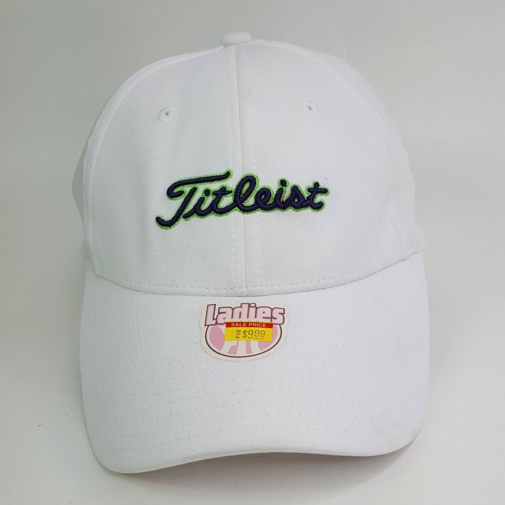 Titleist Titleist Women's White Twill Snapback Adjustable Golf Hat Baseball Cap PGA Size ONE SIZE - 2 Thumbnail