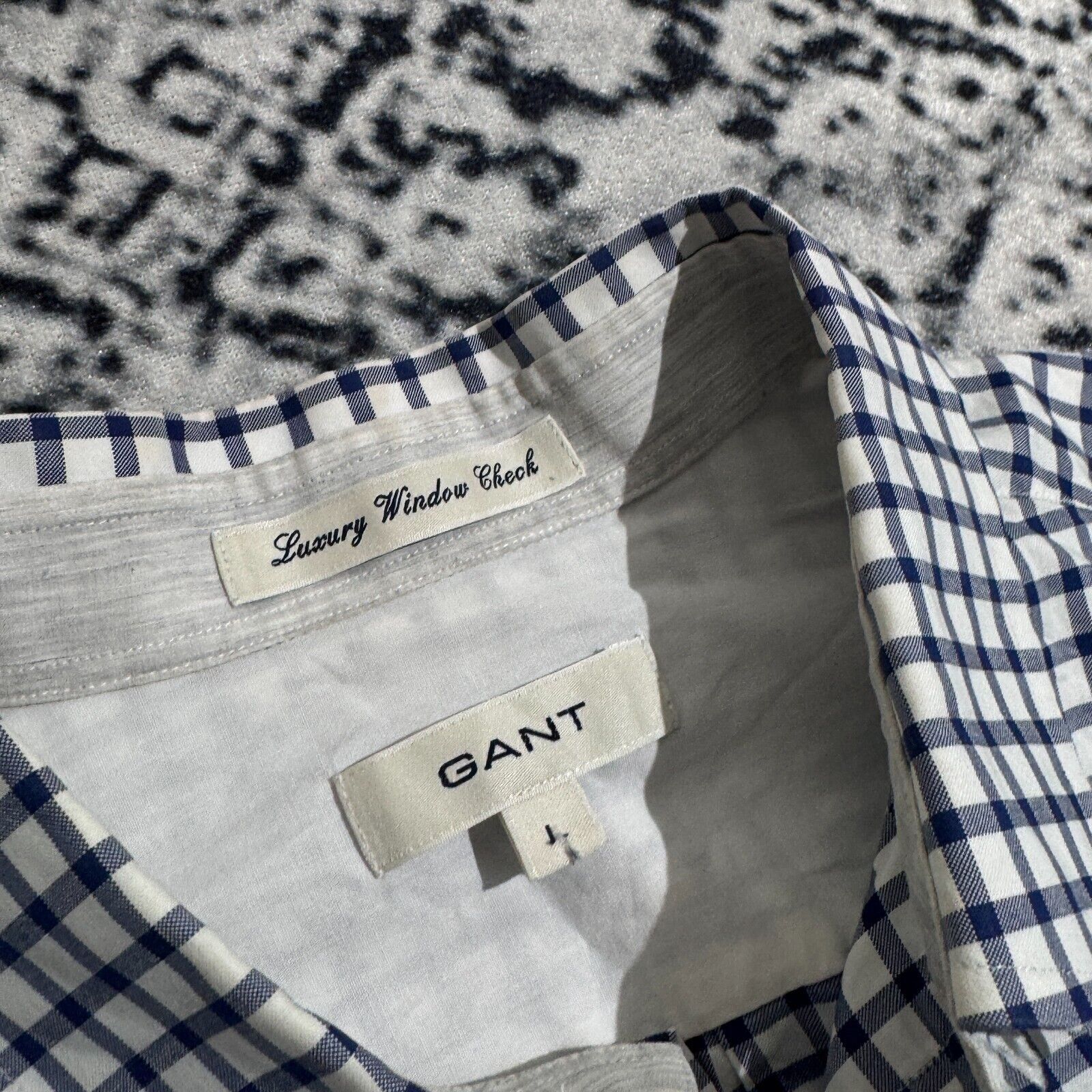 Gant × Vintage Vintage Gant Unisex Blue White Cotton button up shirt Size L Size US L / EU 52-54 / 3 - 5 Thumbnail
