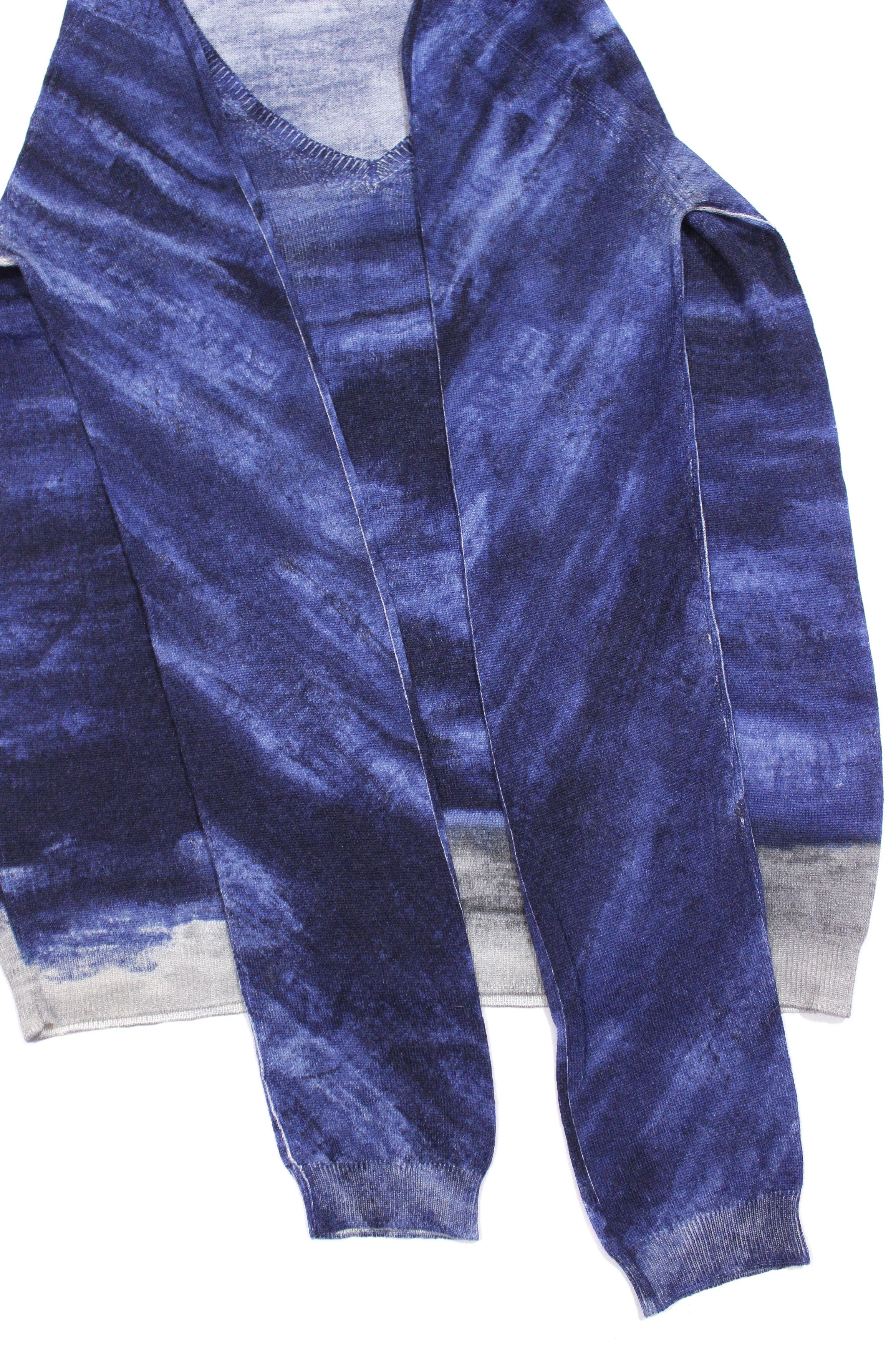 Prada Gradient Dyed V Neck Sweater Vintage Size S / US 4 / IT 40 - 7 Thumbnail