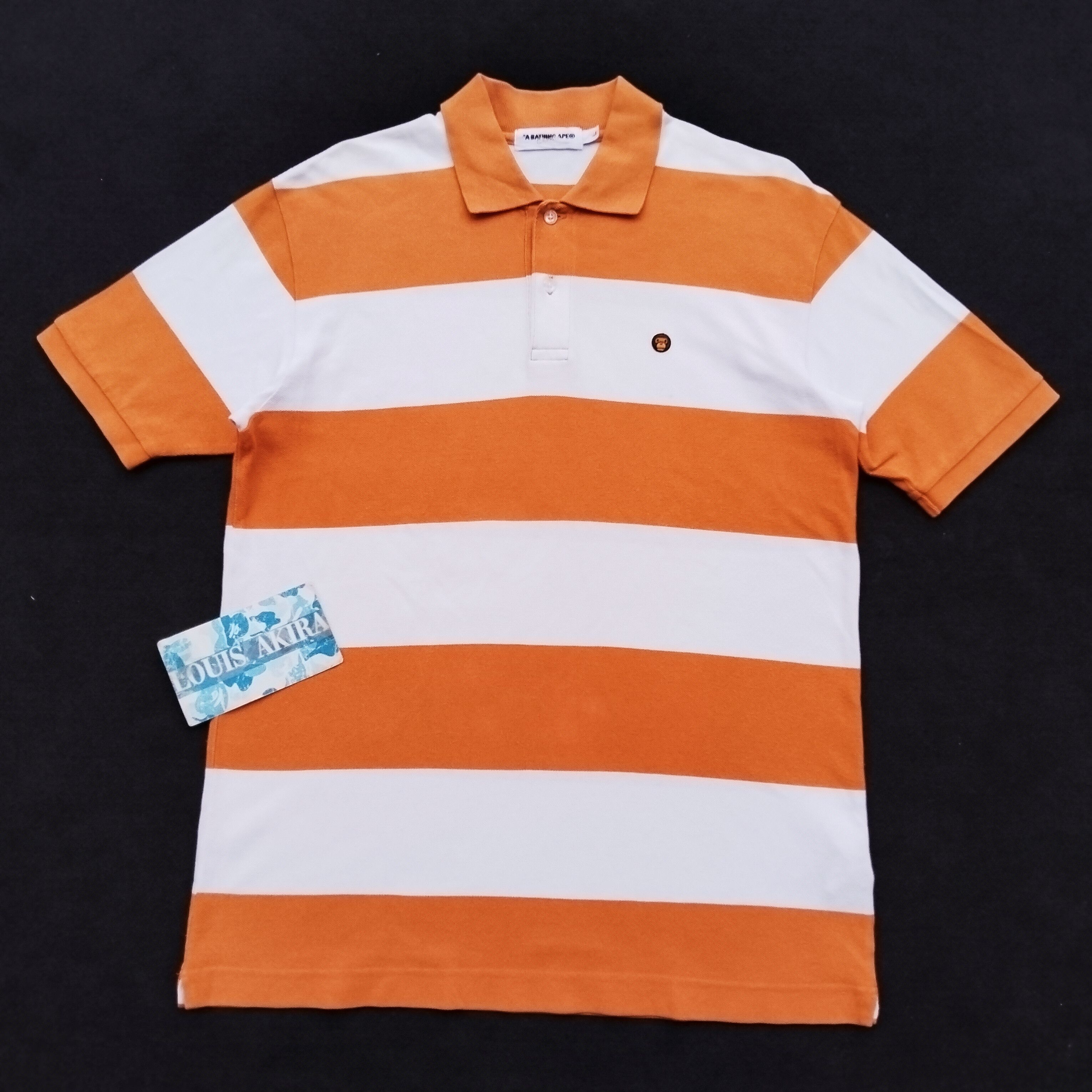 Bape 2009 Bape Stripe Polo Size US L / EU 52-54 / 3 - 1 Thumbnail